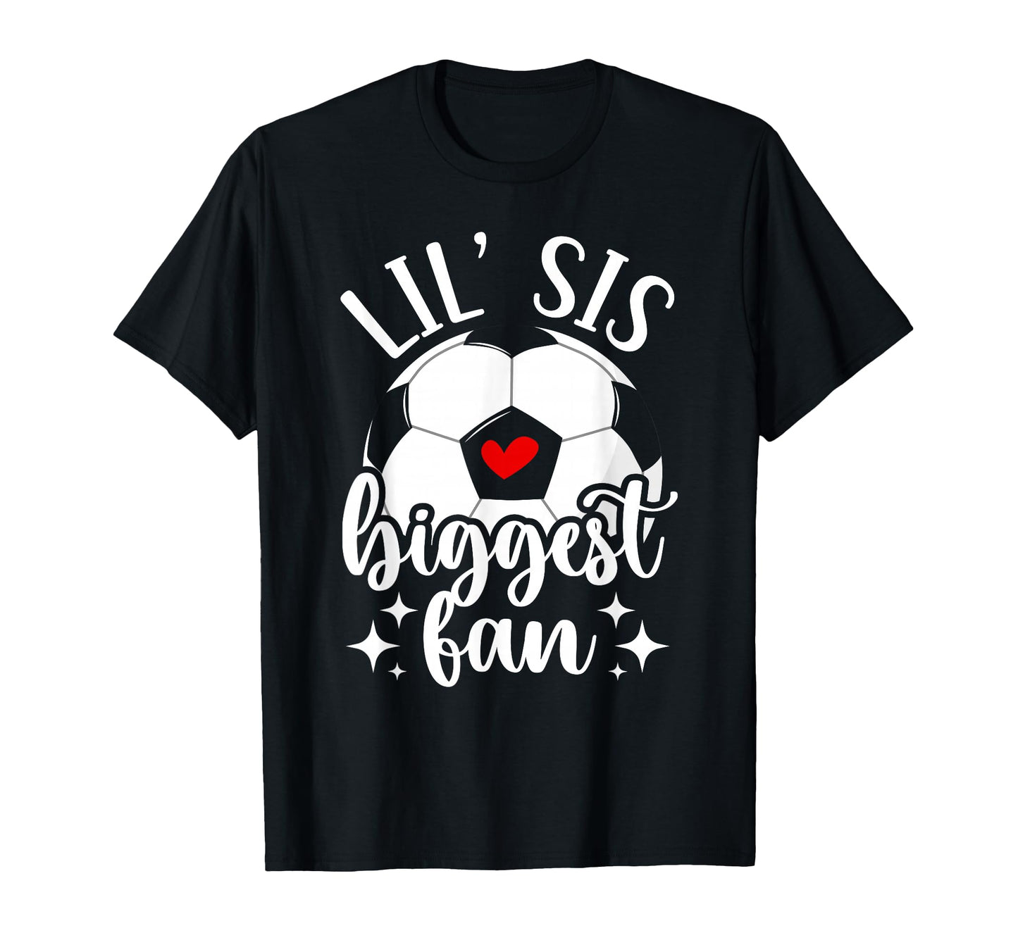 Lil Sis Biggest Fan Soccer Sister T-Shirt - Aesthetic Graphic Unisex - T-Shirt, Sweatshirt, Hoodie