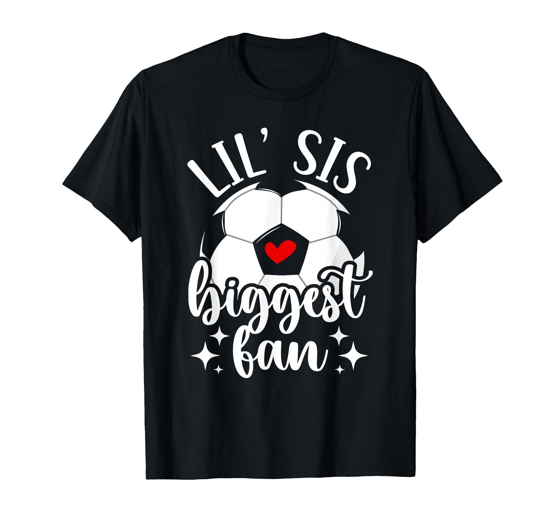 Lil Sis Biggest Fan Soccer Sister T-Shirt - Aesthetic Graphic Unisex - T-Shirt, Sweatshirt, Hoodie