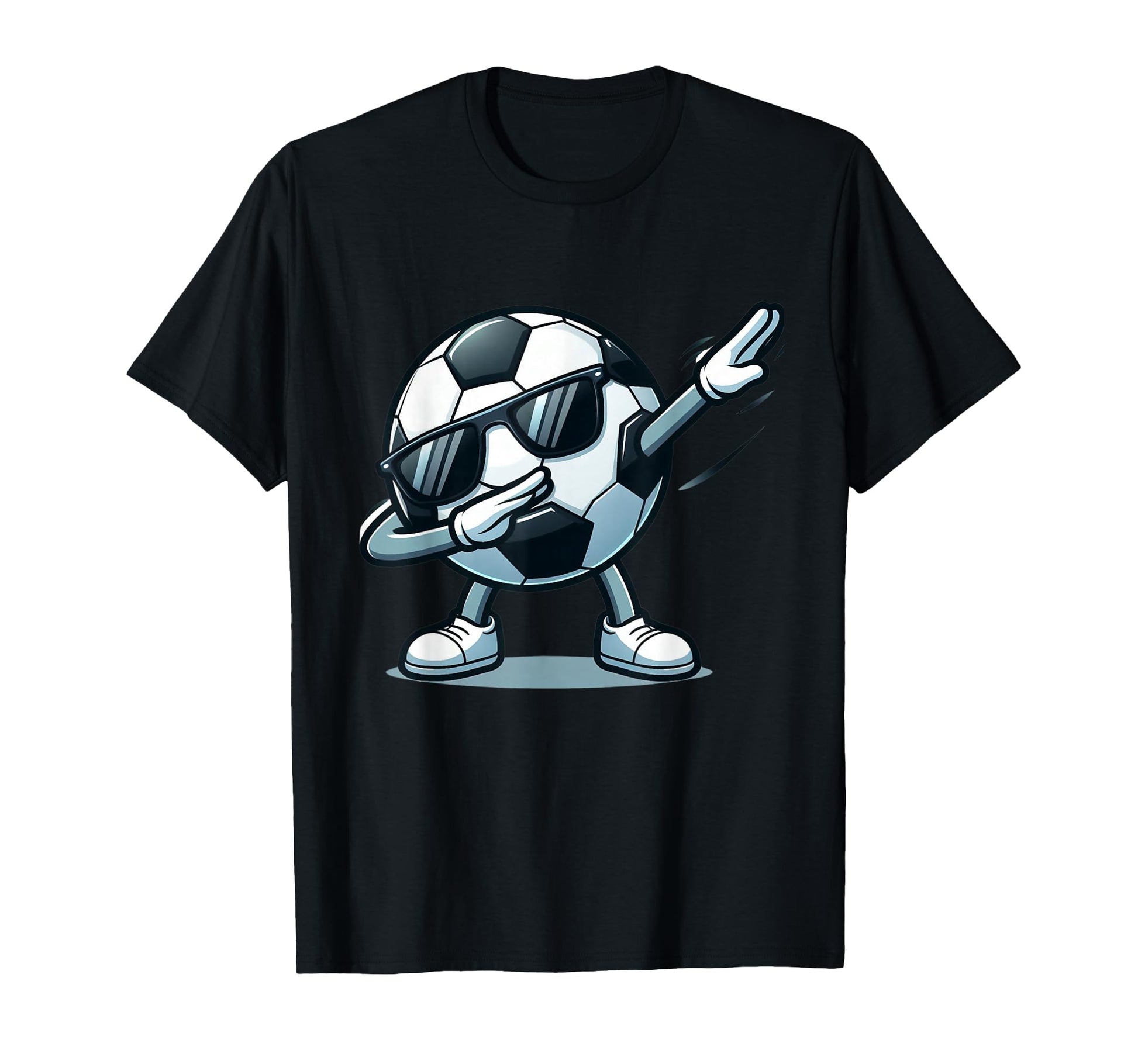 Dabbing Soccer Ball Funny Sports T-Shirt - Aesthetic Graphic Men Women - T-Shirt, Sweatshirt, Hoodie