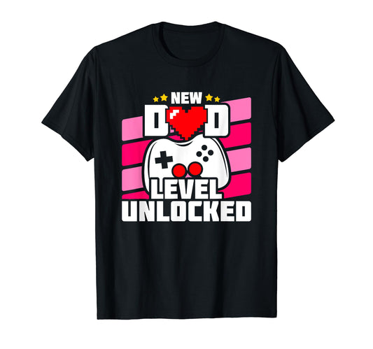 Announcement Gamer Dad New Dad Level T-Shirt - Streetwear Style Men Women - T-Shirt, Sweatshirt, Hoodie