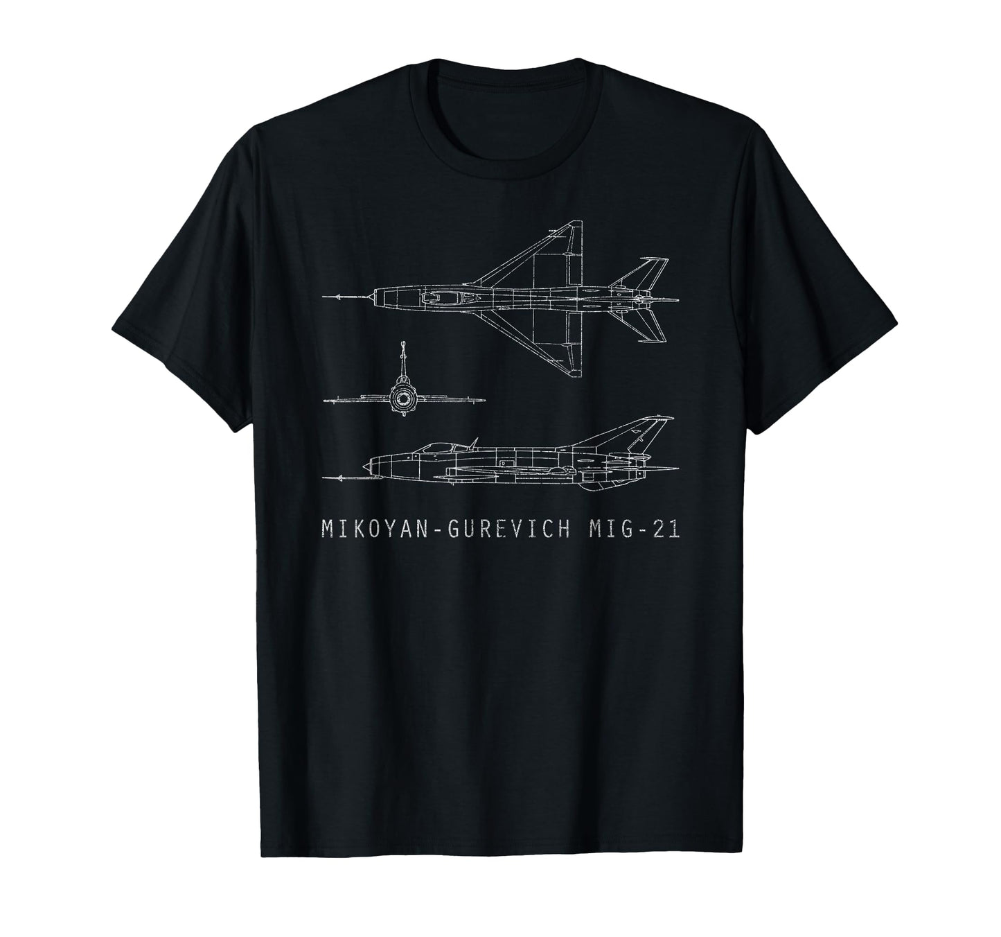 Mig 21 Russian Fighter Plane Diagram T-Shirt - Aesthetic Graphic Men Women - T-Shirt, Sweatshirt, Hoodie