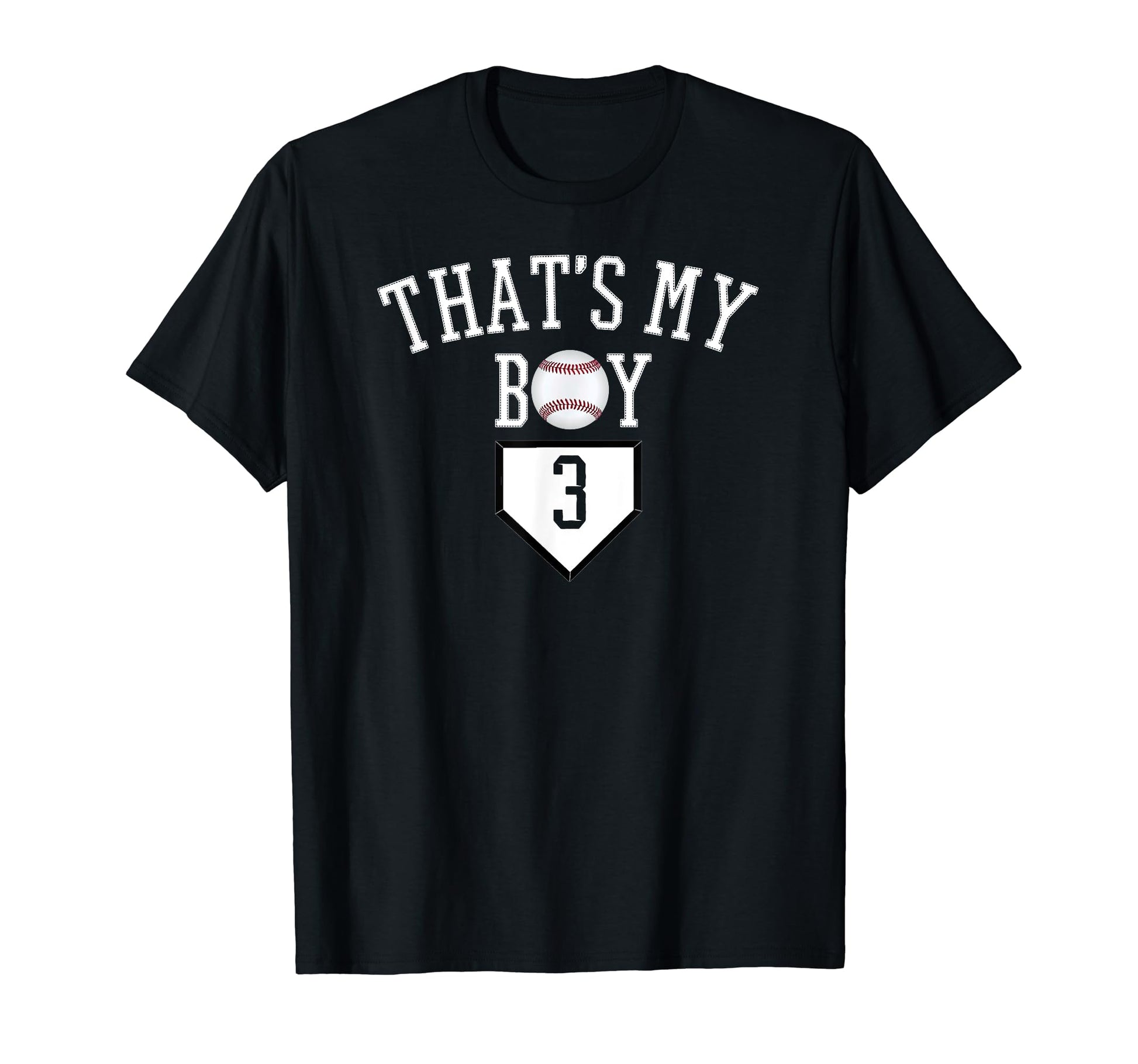 Thats My 3 Baseball Jersey Number 3 T-Shirt - Graphic Print for Adults - T-Shirt, Sweatshirt, Hoodie
