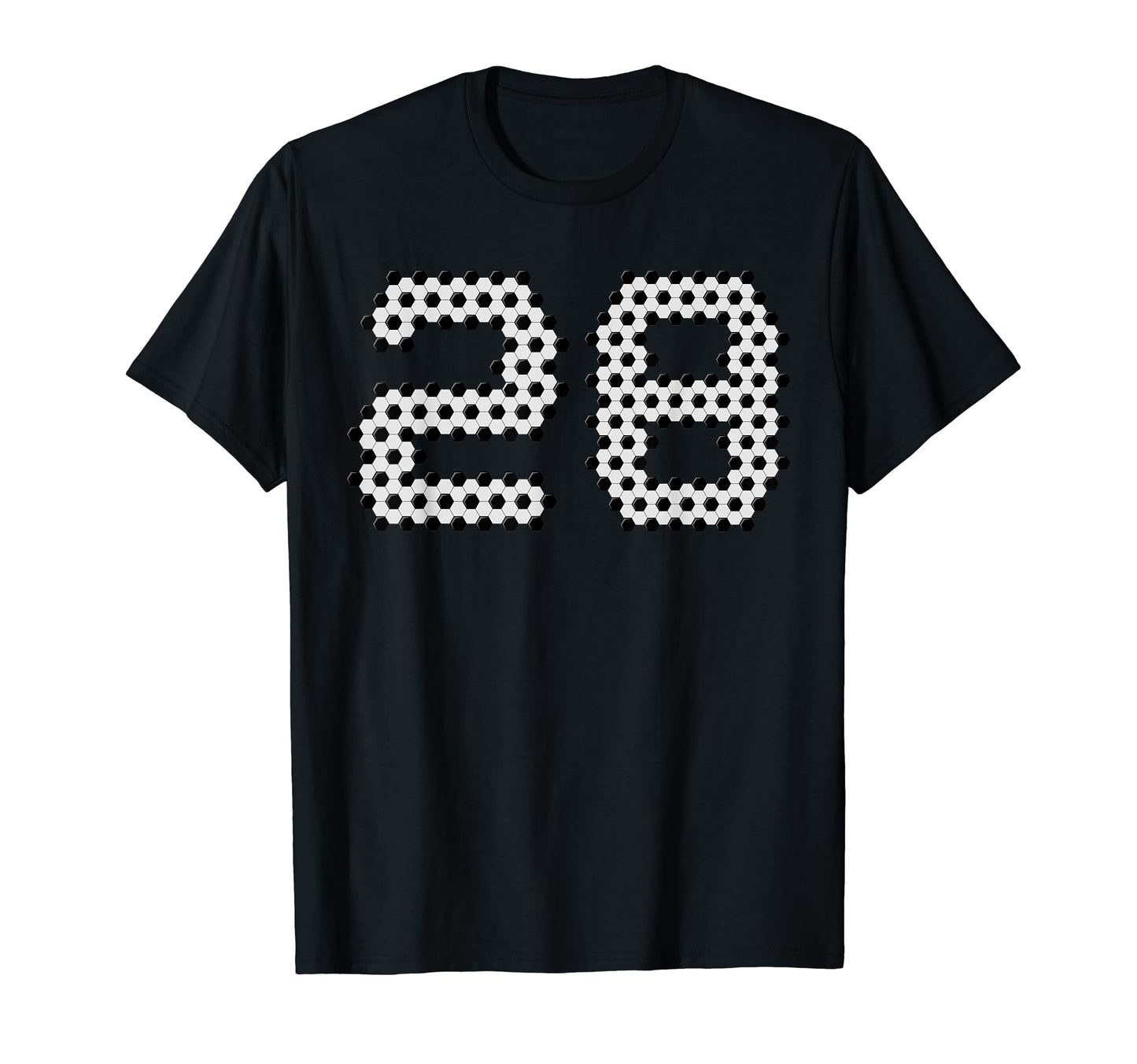 Fun 28Th Birthday Soccer Themed 28 T-Shirt - Unique Graphic for Adults - T-Shirt, Sweatshirt, Hoodie