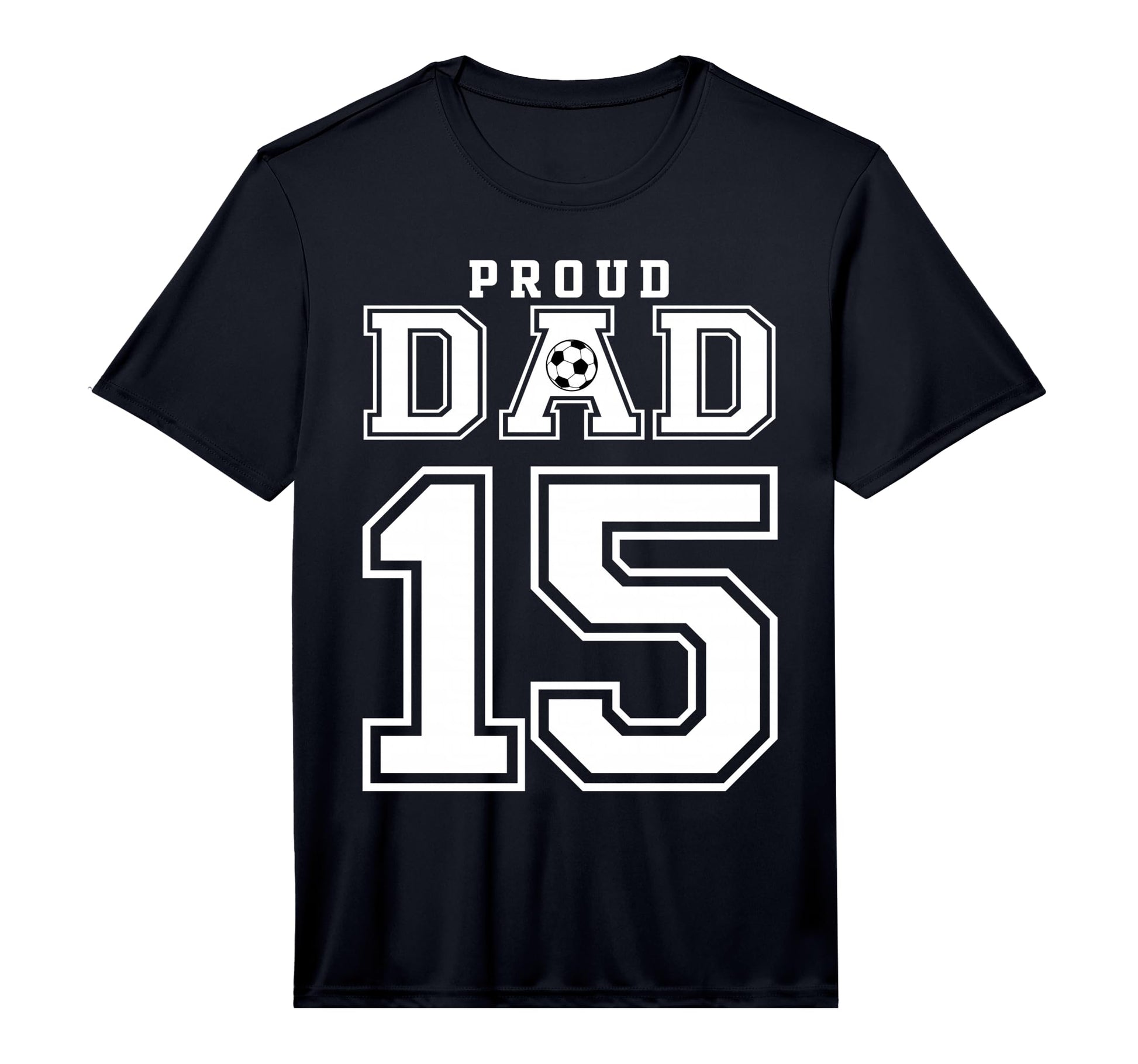 Number 15 Custom Proud Soccer Futbol T-Shirt - Custom Art Print for Adults - T-Shirt, Sweatshirt, Hoodie