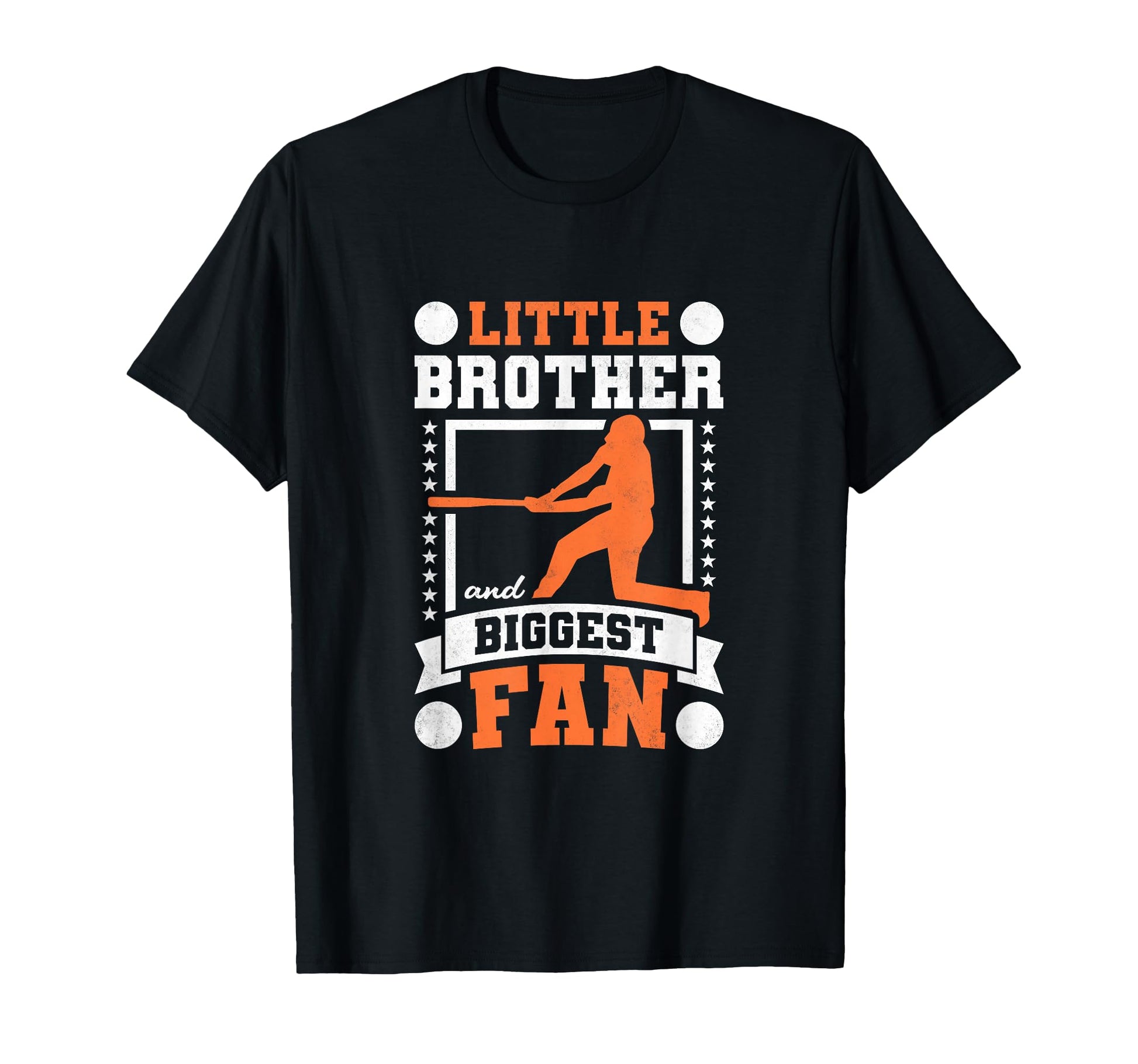 Little Brother And Biggest Fan Baseball T-Shirt - Graphic Print Men Women - T-Shirt, Sweatshirt, Hoodie