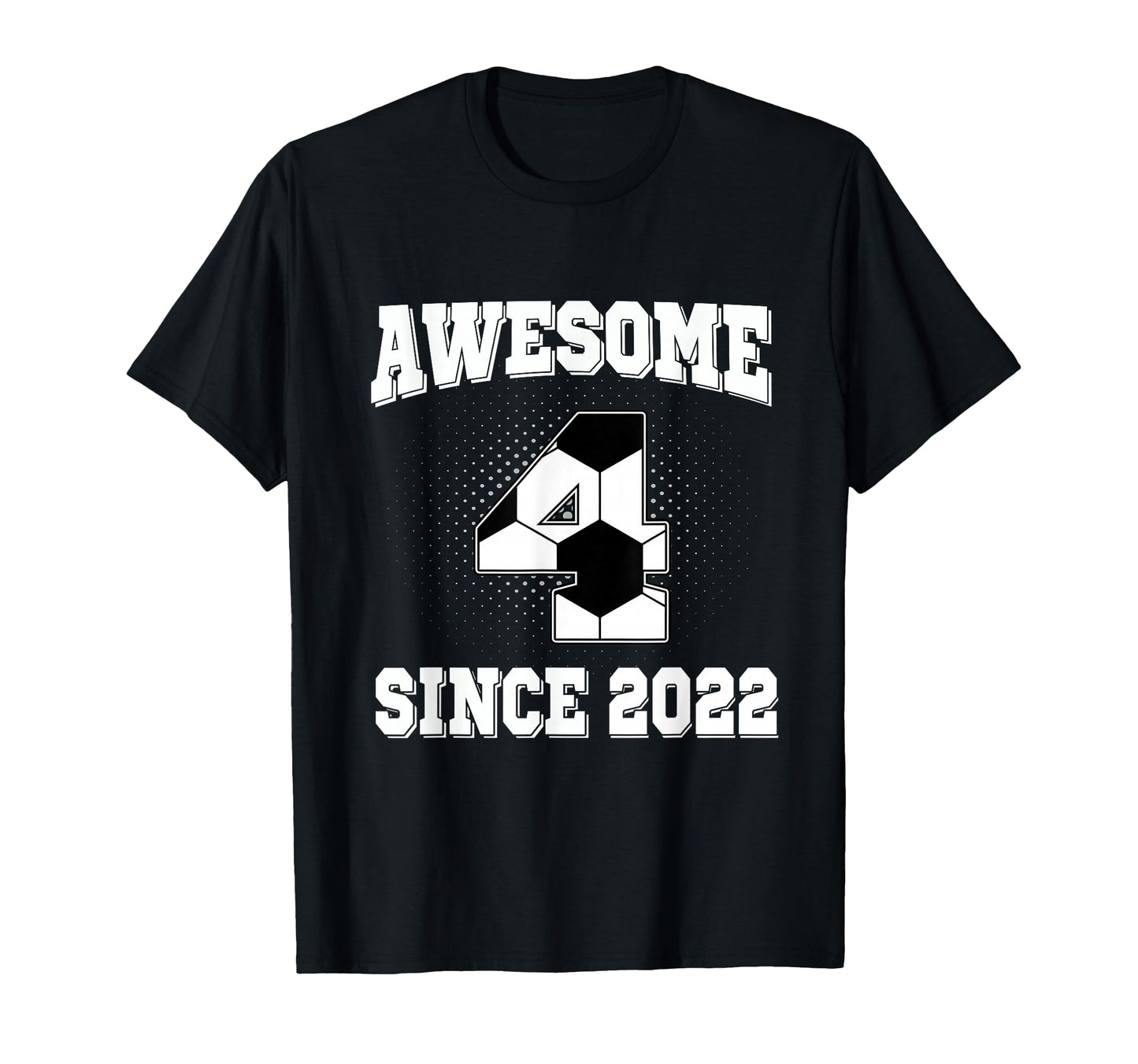 4Th Birthday Soccer 4 Years Old T-Shirt - Custom Art Print Men Women - T-Shirt, Sweatshirt, Hoodie