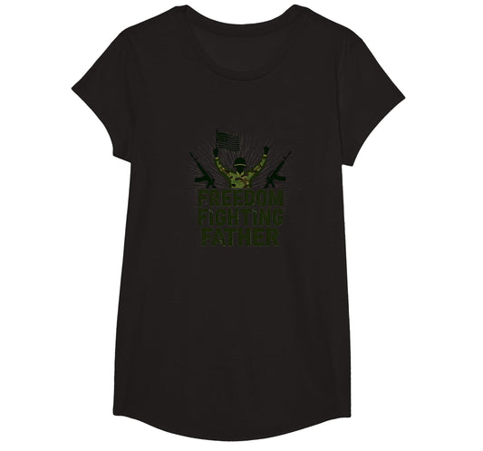 Army Dad Freedom Fighting Father T-Shirt - Aesthetic Graphic Unisex - T-Shirt, Sweatshirt, Hoodie