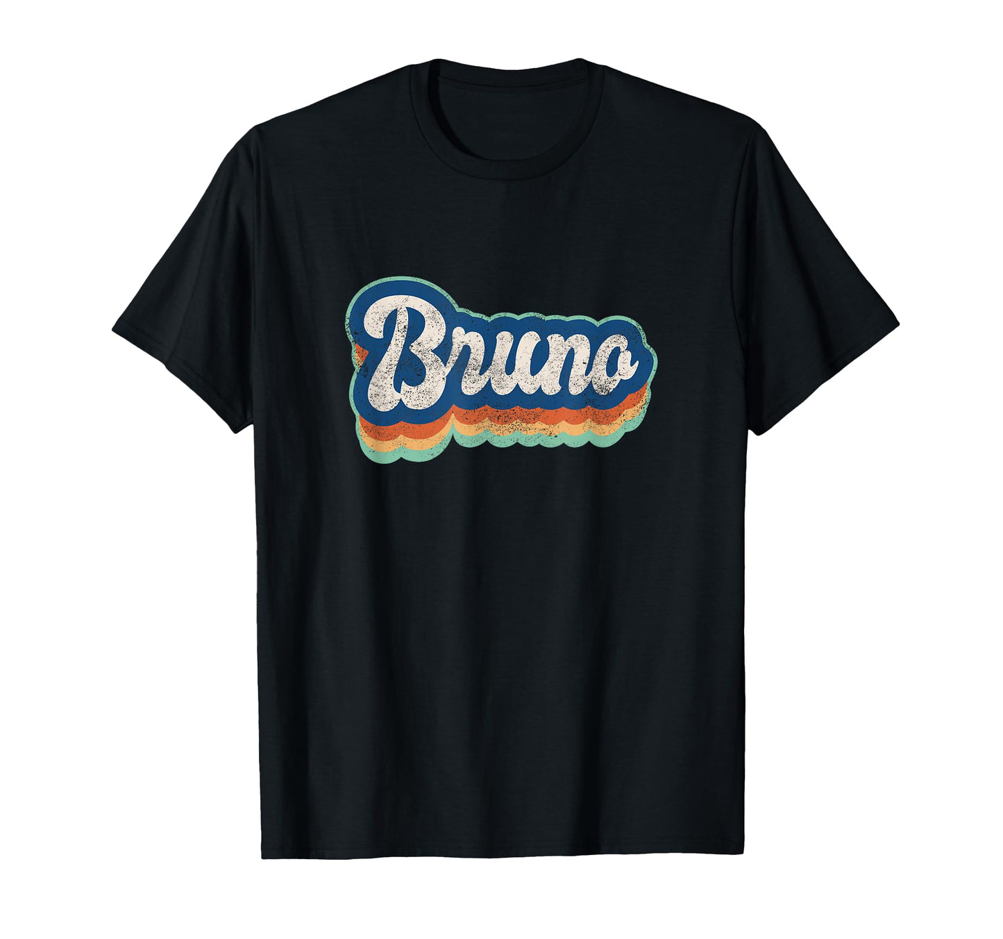 Bruno First Name 70S 80S Personalized T-Shirt - Casual Everyday Wear Unisex - T-Shirt, Sweatshirt, Hoodie