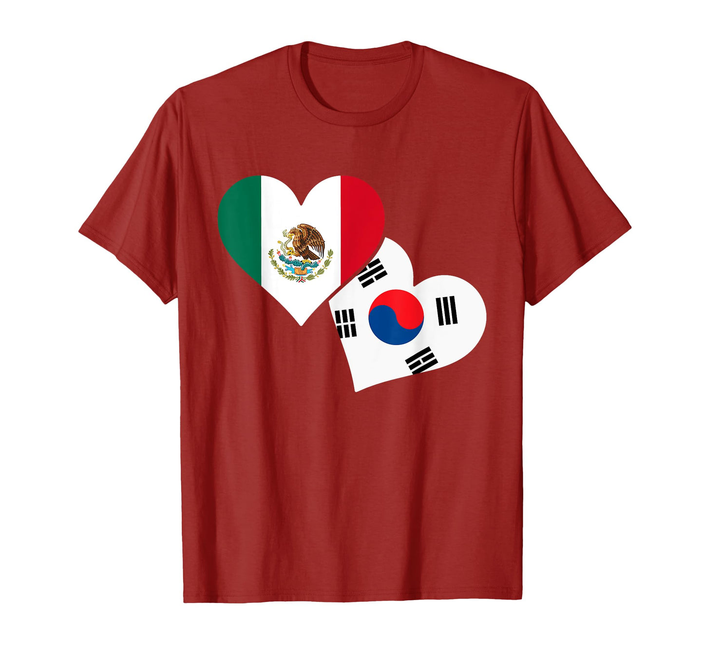 Mexico Loves South Korea Football T-Shirt - Graphic Print for Adults - T-Shirt, Sweatshirt, Hoodie