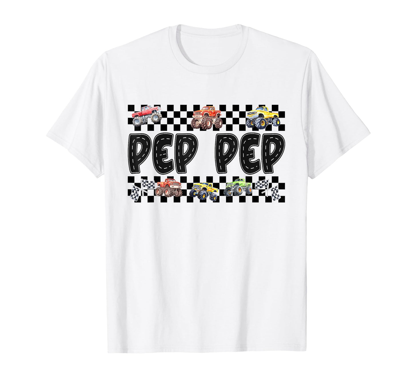Pep Pep Monster Truck Family Crew T-Shirt - Custom Art Print Unisex - T-Shirt, Sweatshirt, Hoodie