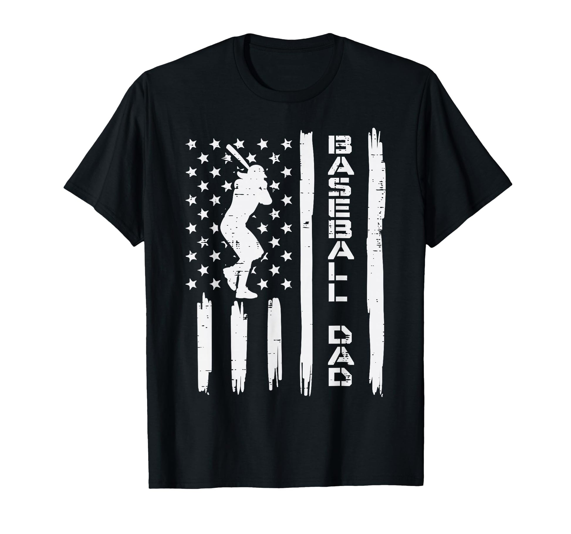 Us Flag Baseball Dad Patriotic Coach T-Shirt - Graphic Print for Adults - T-Shirt, Sweatshirt, Hoodie