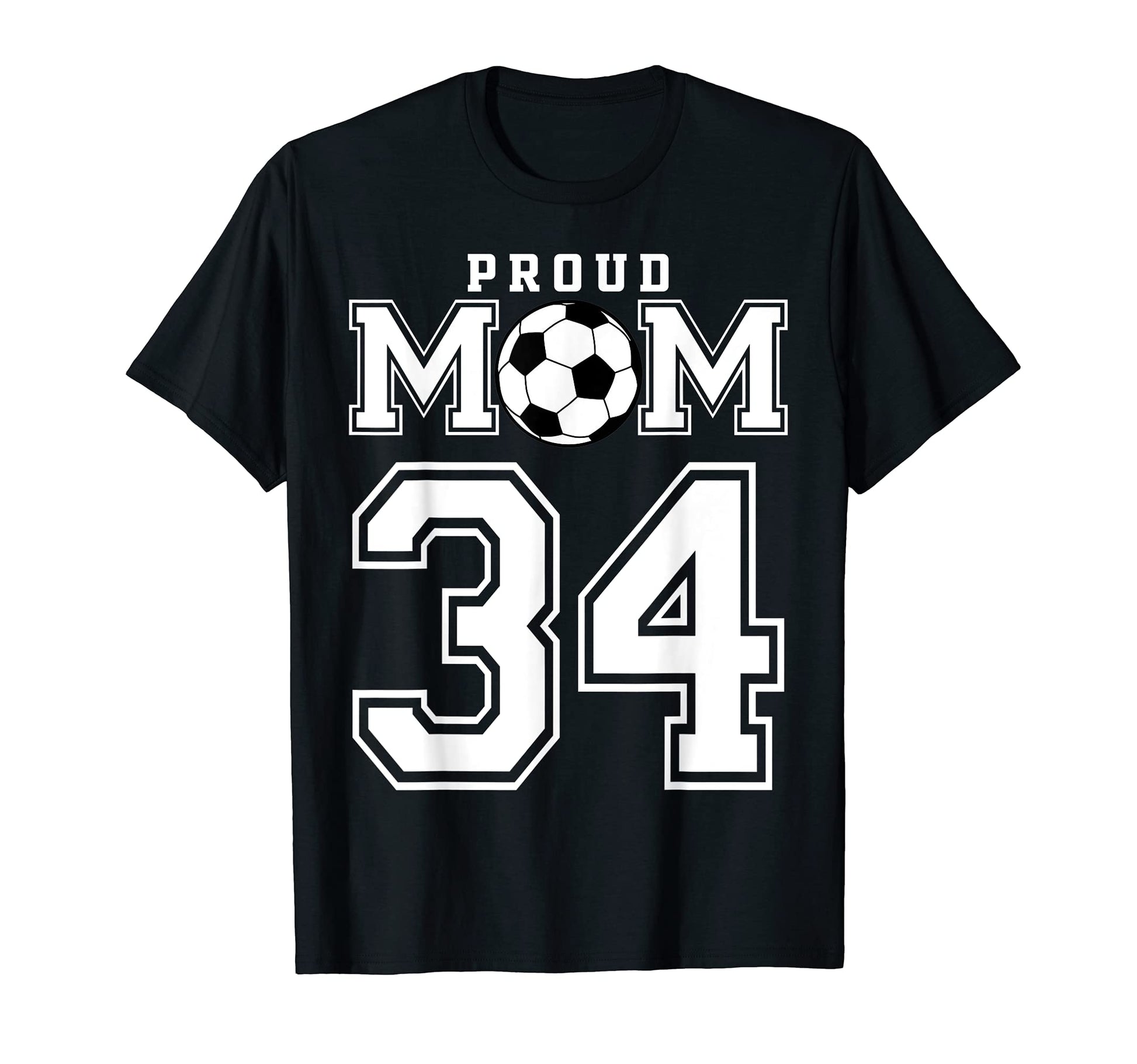 Number 34 Custom Proud Soccer Futbol T-Shirt - Streetwear Style for Adults - T-Shirt, Sweatshirt, Hoodie
