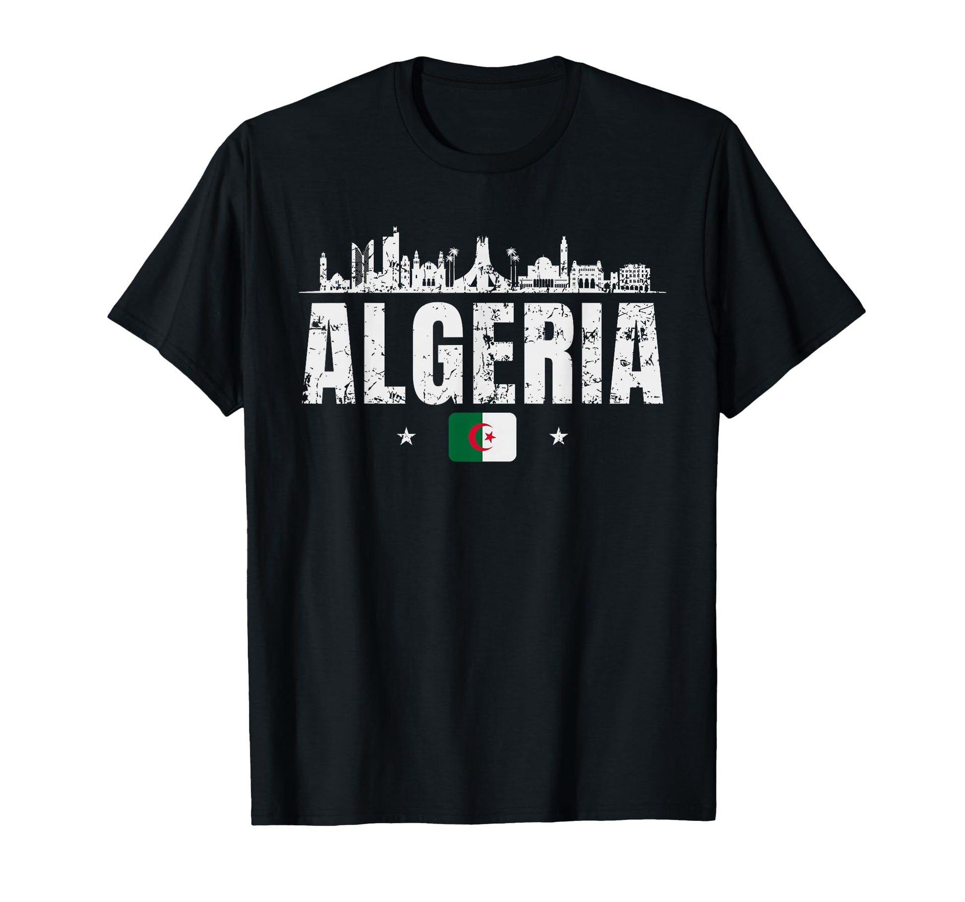 Algerian Algeria Country Flag Dz Soccer T-Shirt - Novelty Apparel Men Women - T-Shirt, Sweatshirt, Hoodie