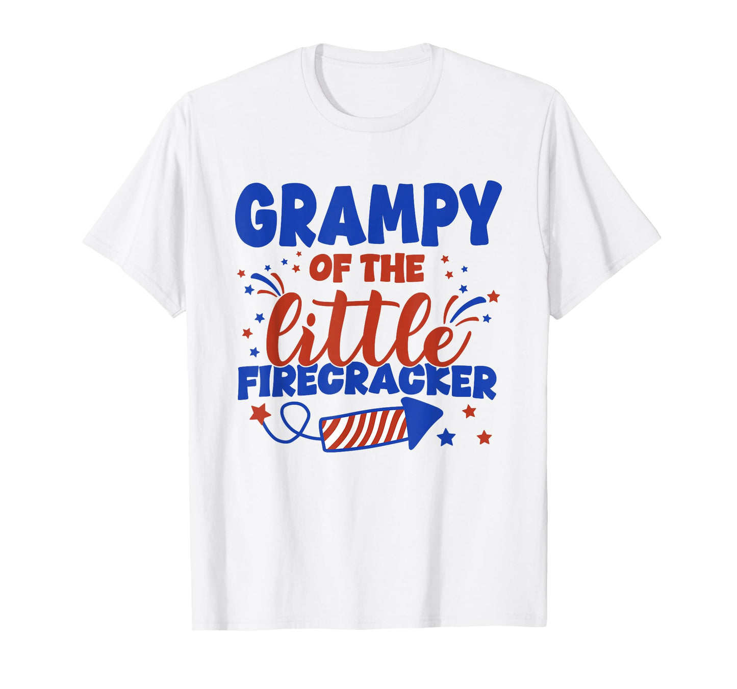 Grampy Little Firecracker Fourth July T-Shirt - Unique Graphic Men Women - T-Shirt, Sweatshirt, Hoodie