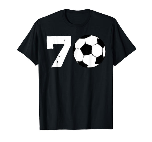 70 Soccer Birthday Party Team Player T-Shirt - Aesthetic Graphic for Adults - T-Shirt, Sweatshirt, Hoodie
