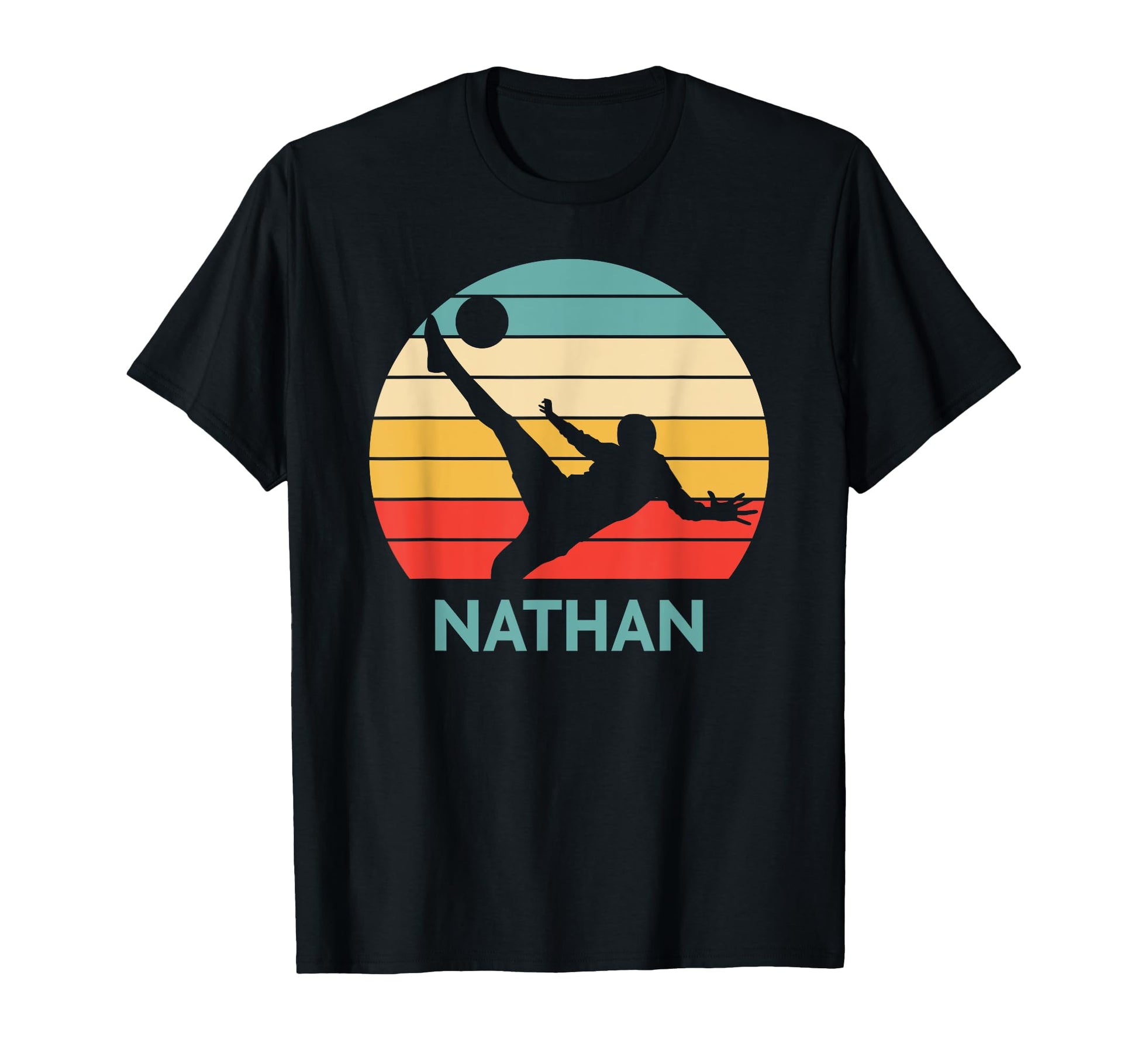 Nathan Name Gift Personalized Soccer T-Shirt - Trendy Graphic Men Women - T-Shirt, Sweatshirt, Hoodie