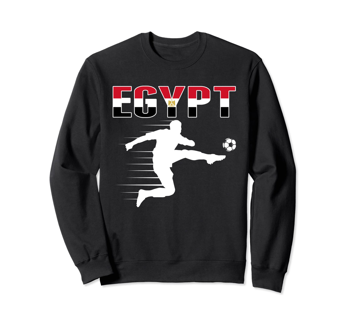 Egypt Soccer Lovers Jersey Support Sweatshirt - Unique Graphic Unisex - T-Shirt, Sweatshirt, Hoodie