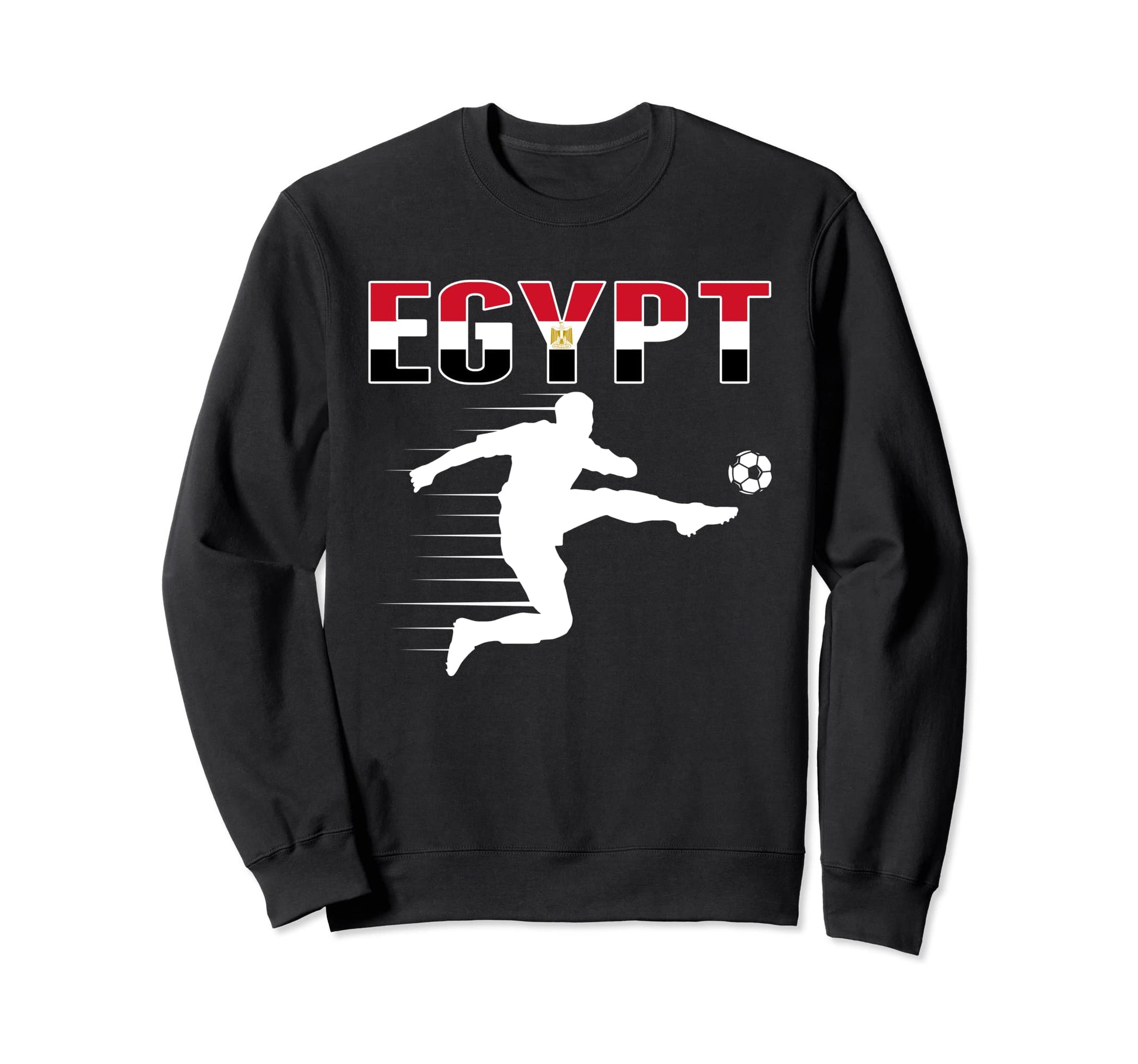 Egypt Soccer Lovers Jersey Support Sweatshirt - Unique Graphic Unisex - T-Shirt, Sweatshirt, Hoodie