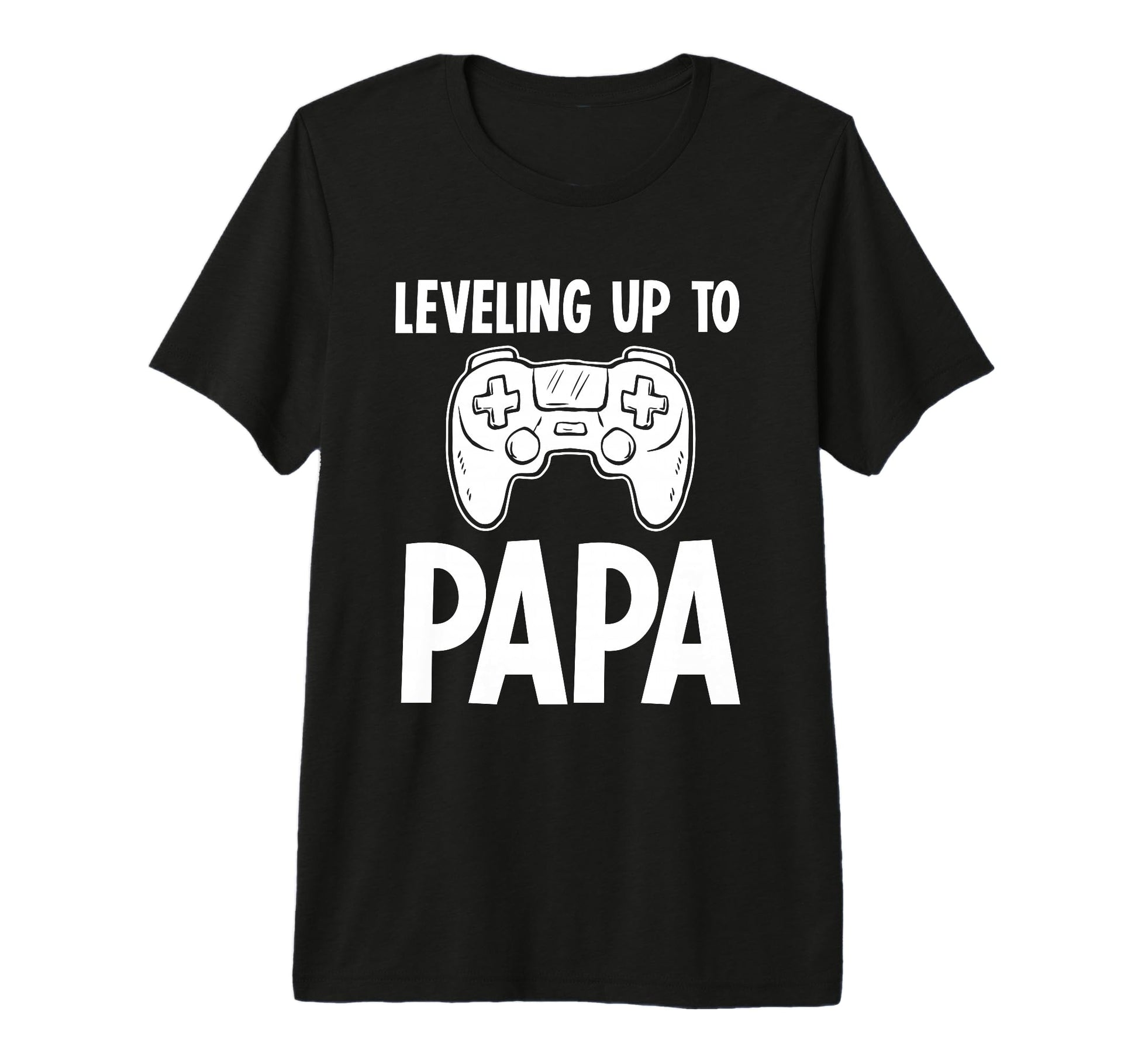 Leveling Up To Papa Gamer Dad T-Shirt - Aesthetic Graphic for Adults - T-Shirt, Sweatshirt, Hoodie