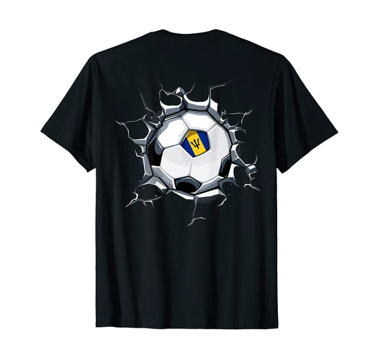 Barbados Soccer Fans Jersey Proud T-Shirt - Trendy Graphic Unisex - T-Shirt, Sweatshirt, Hoodie