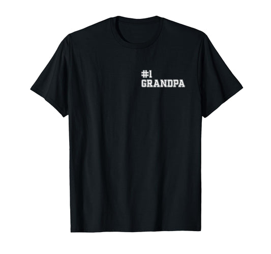 1 Grandpa Best Grandpa Number One Grandpa T-Shirt - Graphic Print Unisex - T-Shirt, Sweatshirt, Hoodie