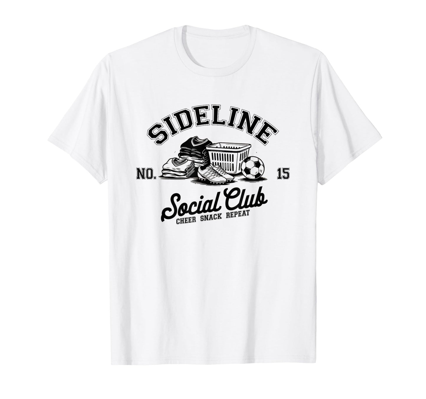 Sideline Social Club Soccer Mom Game Day T-Shirt - Unique Graphic Men Women - T-Shirt, Sweatshirt, Hoodie