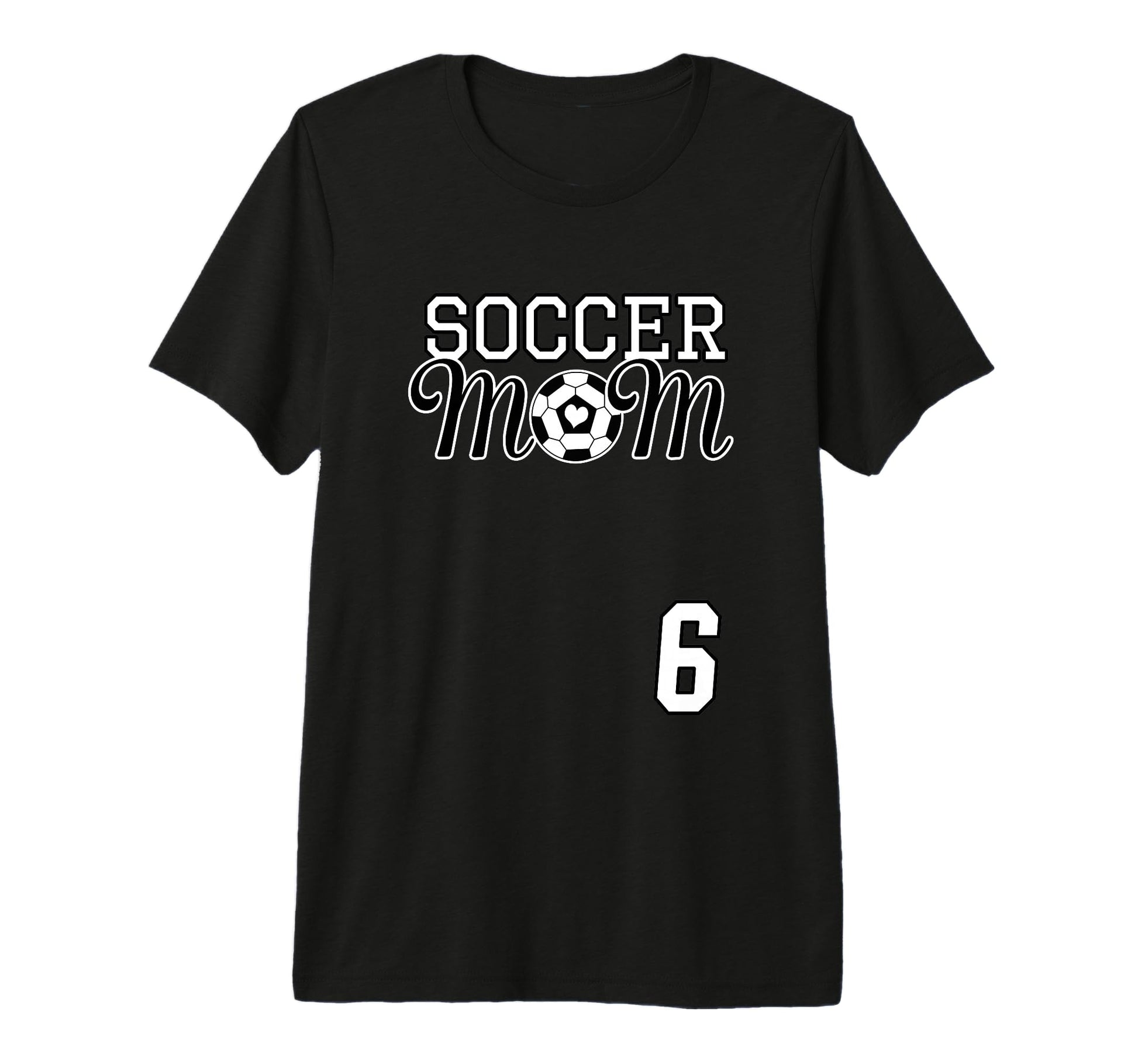 Number 6 Soccer Mom Mothers Day 6 T-Shirt - Aesthetic Graphic Men Women - T-Shirt, Sweatshirt, Hoodie