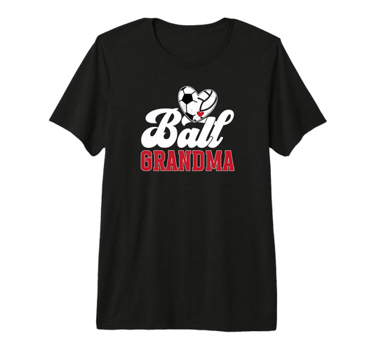 Ball Grandma Heart Soccer T-Shirt - Aesthetic Graphic for Adults - T-Shirt, Sweatshirt, Hoodie