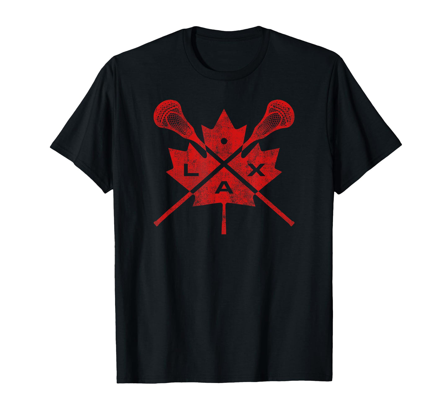 Canada Lacrosse Canadian Flag Maple Leaf T-Shirt - Graphic Print Men Women - T-Shirt, Sweatshirt, Hoodie