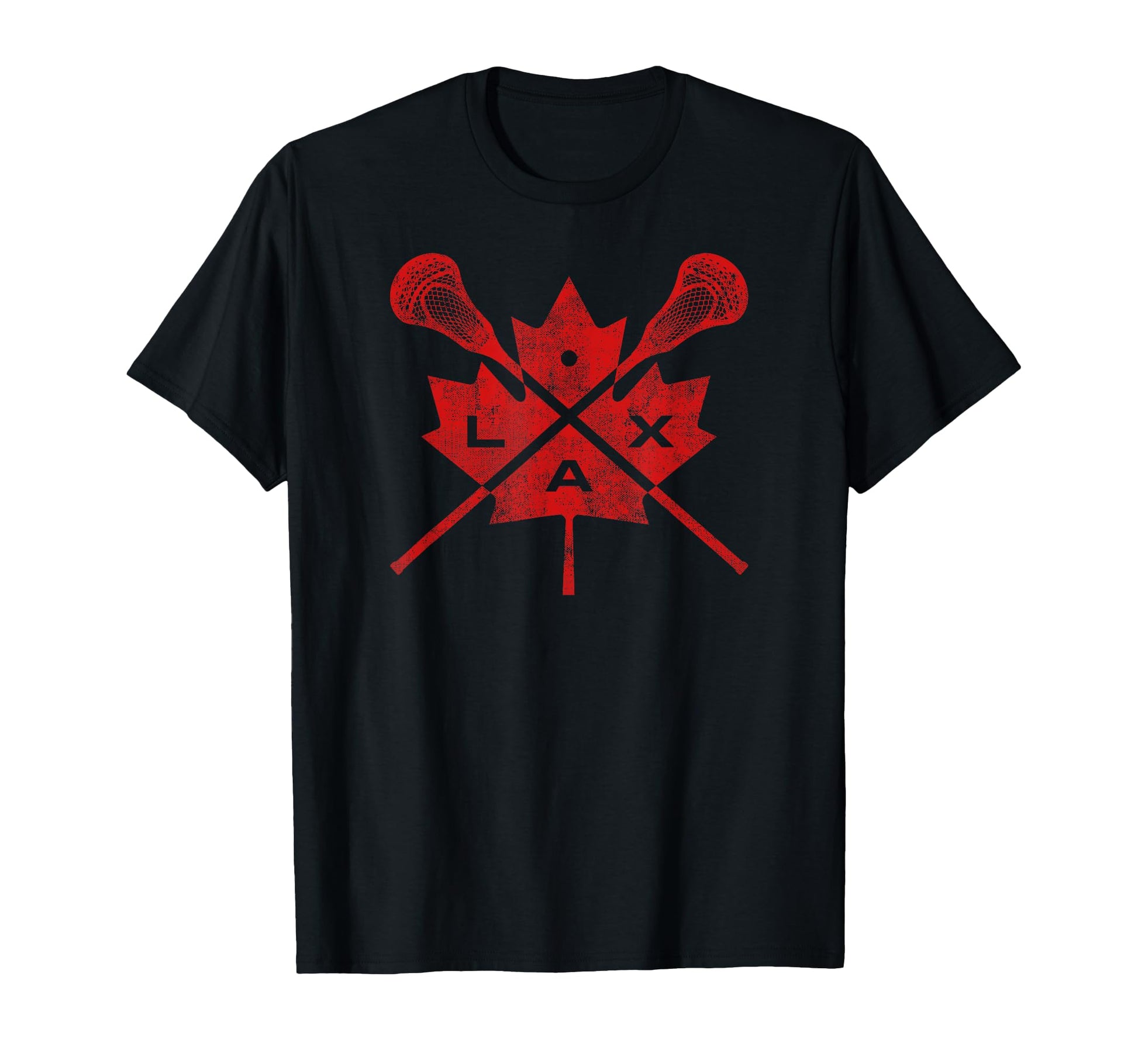 Canada Lacrosse Canadian Flag Maple Leaf T-Shirt - Graphic Print Men Women - T-Shirt, Sweatshirt, Hoodie