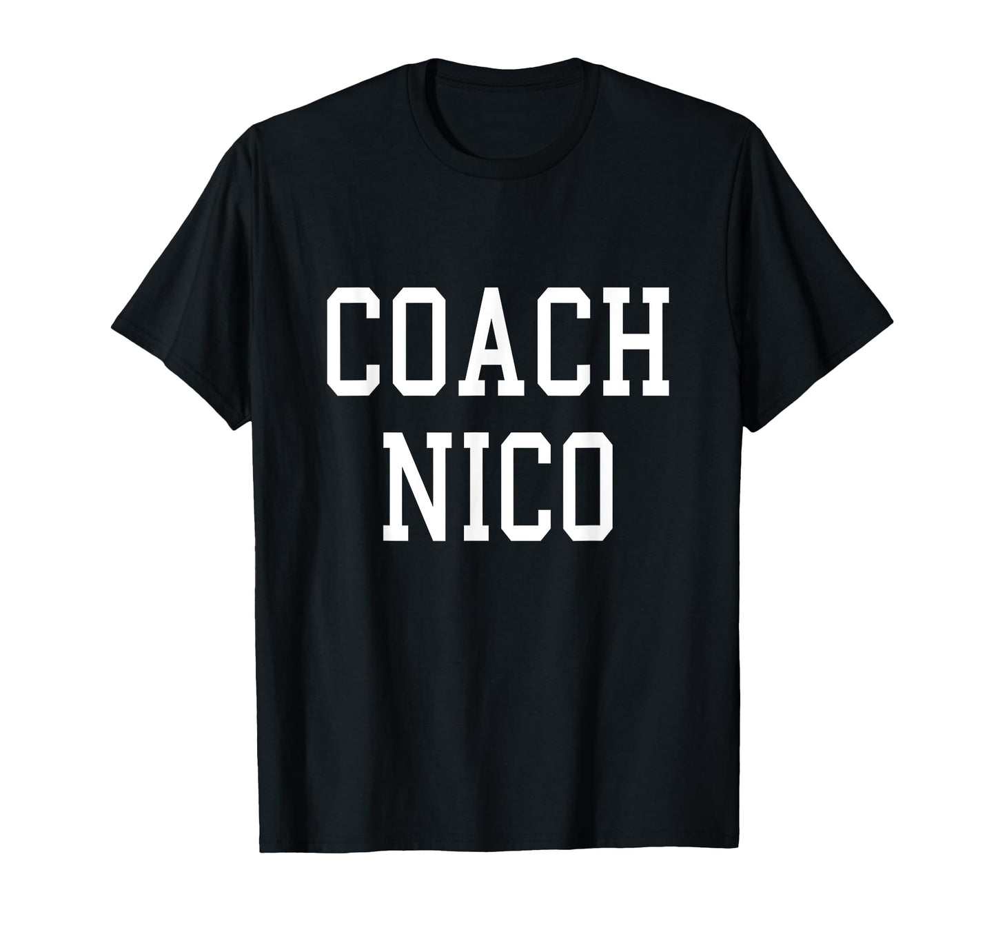 Coach Nico Custom Football Soccer T-Shirt - Aesthetic Graphic Men Women - T-Shirt, Sweatshirt, Hoodie