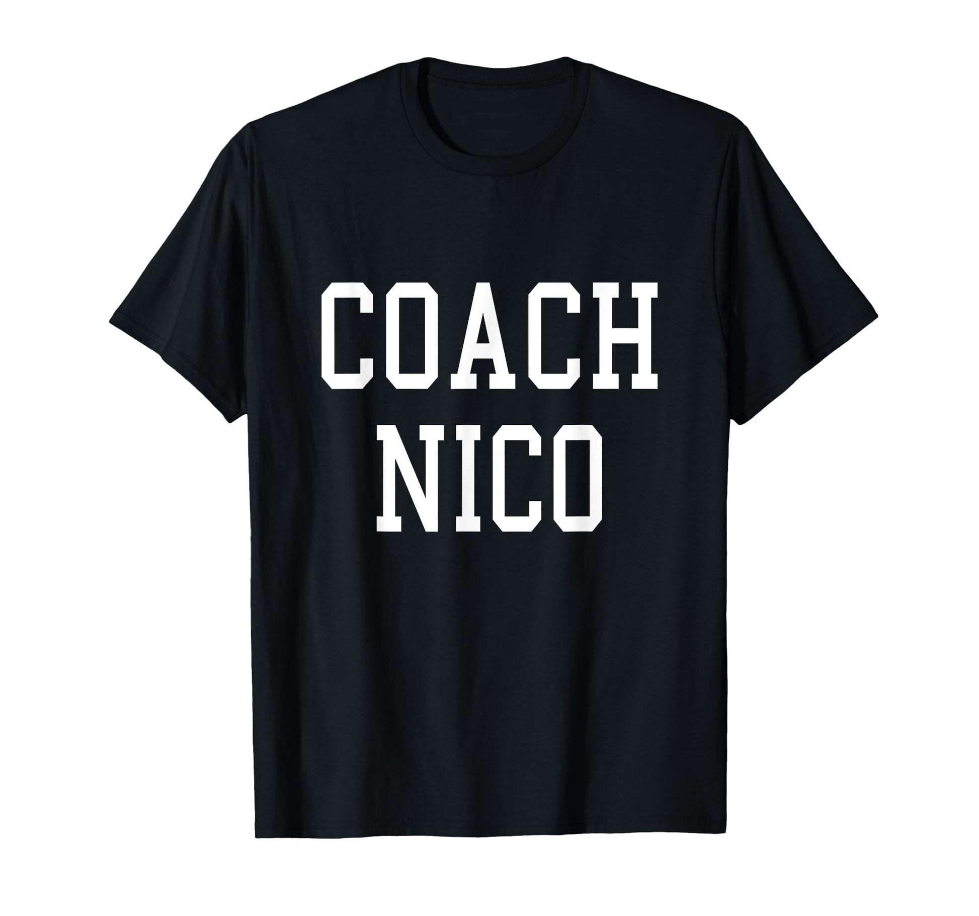 Coach Nico Custom Football Soccer T-Shirt - Aesthetic Graphic Men Women - T-Shirt, Sweatshirt, Hoodie