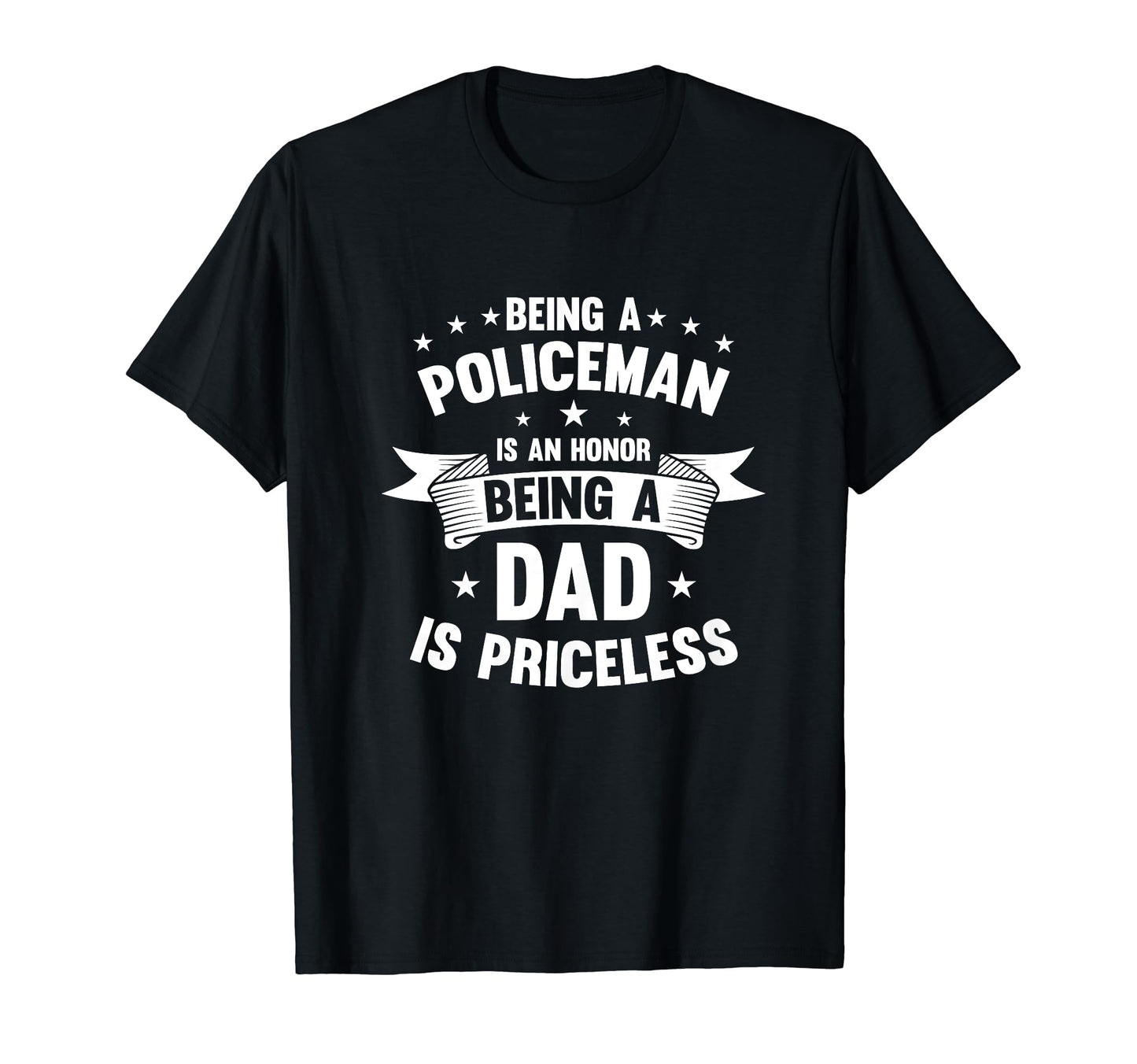 Police Dad Officer Papa Fathers Day Gifts T-Shirt - Trendy Graphic Unisex - T-Shirt, Sweatshirt, Hoodie