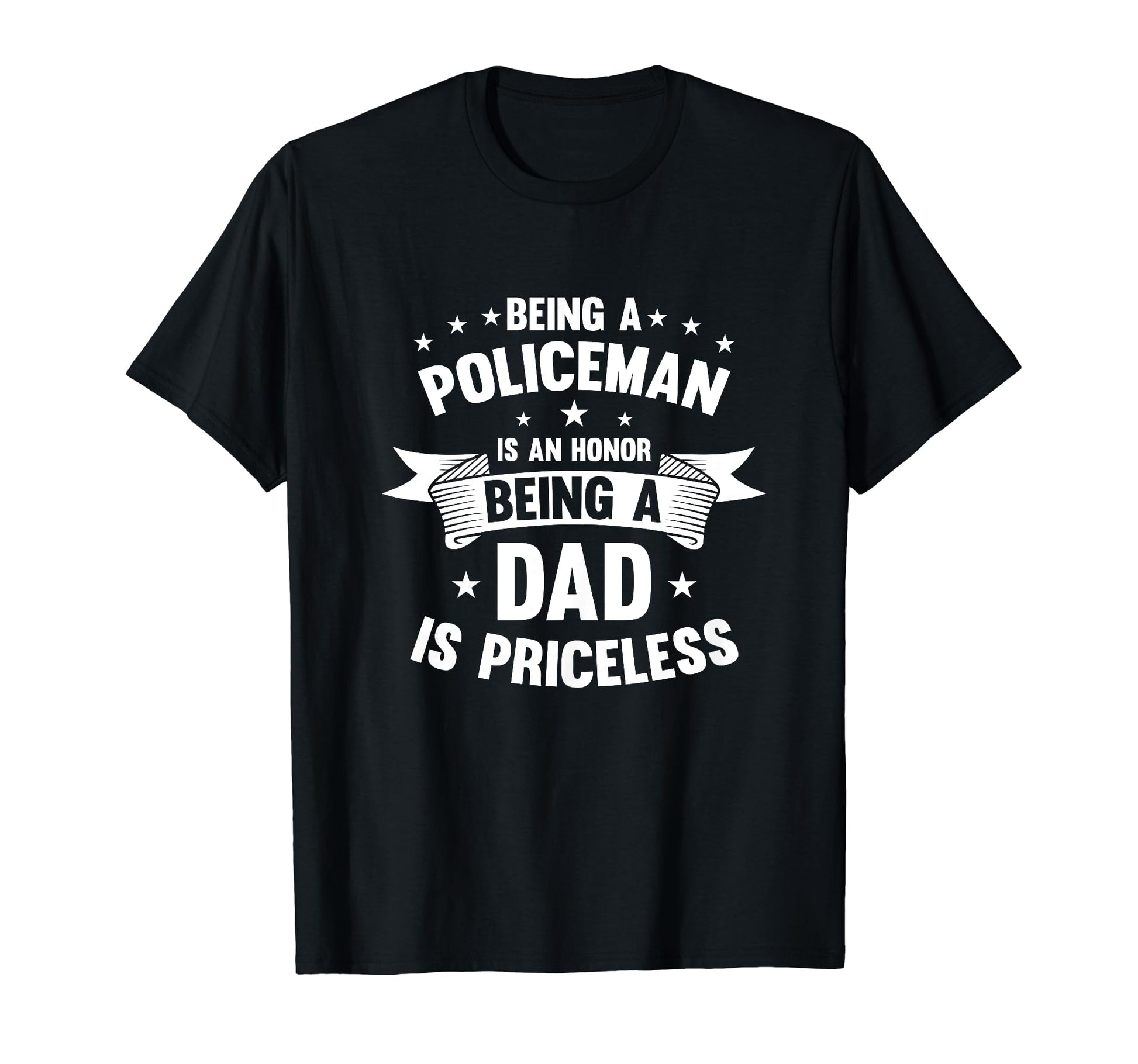 Police Dad Officer Papa Fathers Day Gifts T-Shirt - Trendy Graphic Unisex - T-Shirt, Sweatshirt, Hoodie