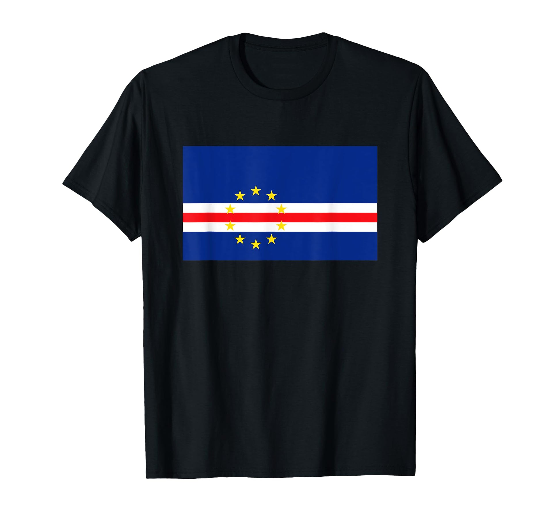 Cape Verde Flag Soccer Football Fan T-Shirt - Unique Graphic Unisex - T-Shirt, Sweatshirt, Hoodie
