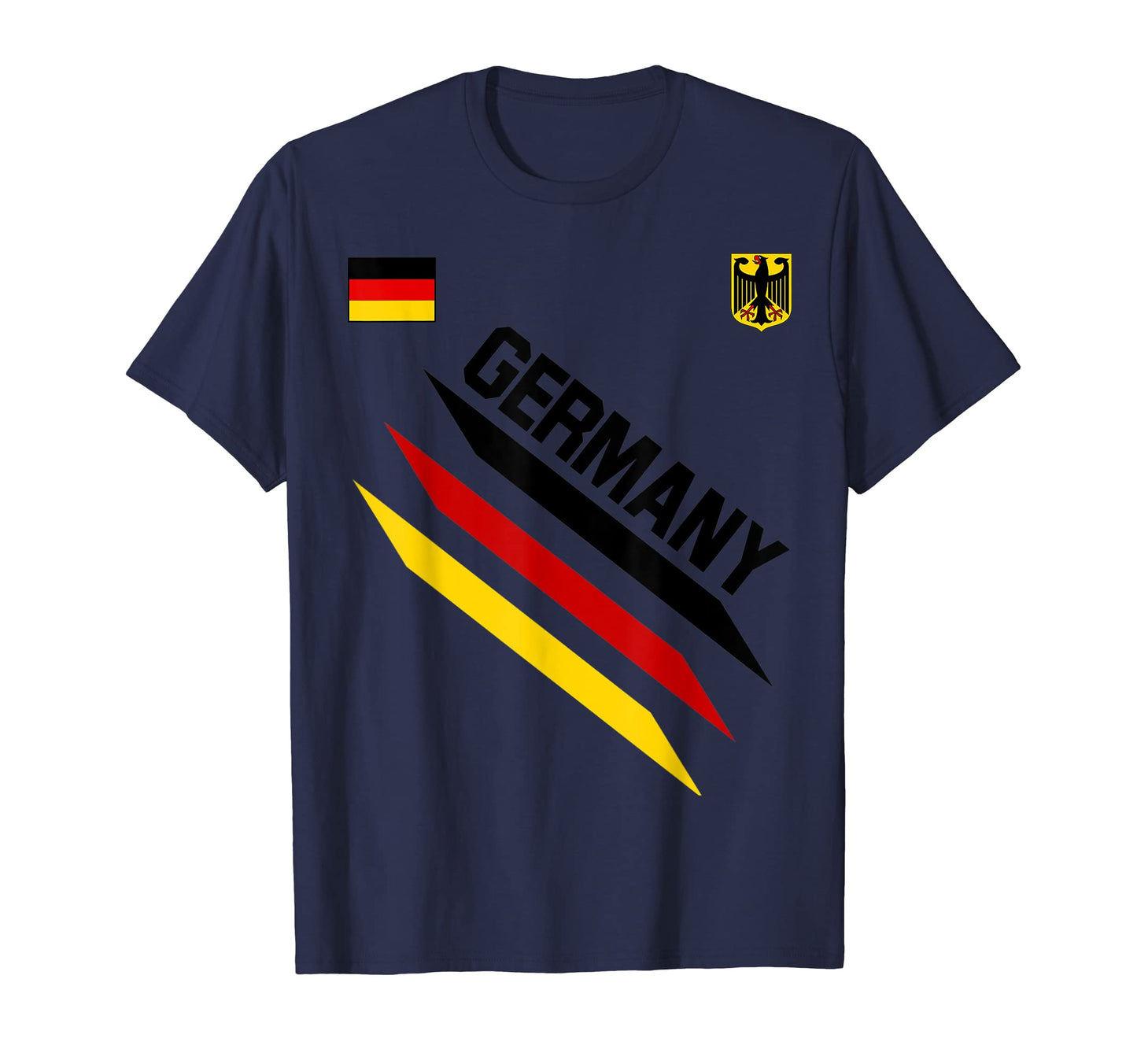 German Football Soccer Ball Travel T-Shirt - Custom Art Print for Adults - T-Shirt, Sweatshirt, Hoodie