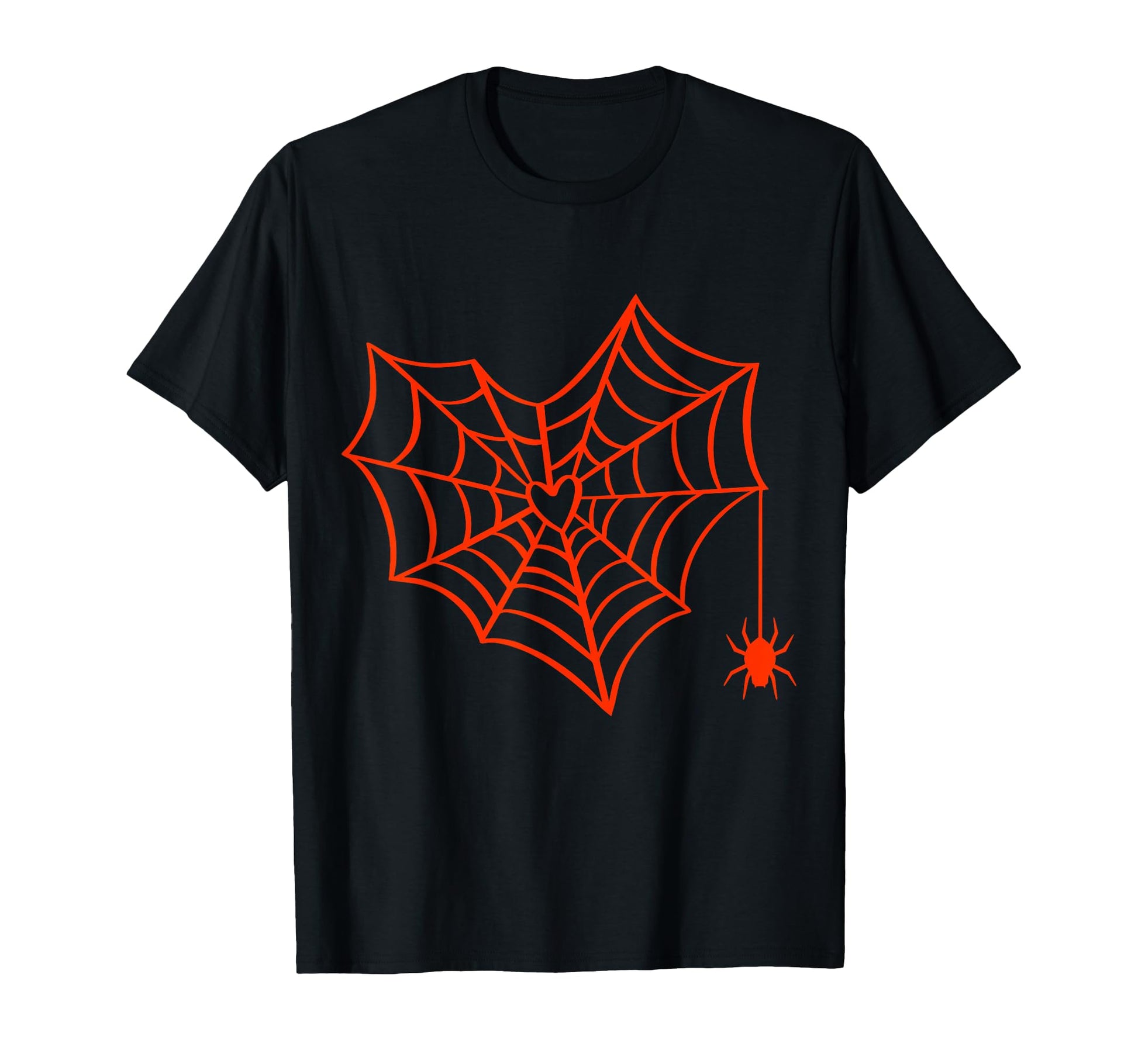 Halloween Spider Web Costume Heart T-Shirt - Streetwear Style for Adults - T-Shirt, Sweatshirt, Hoodie