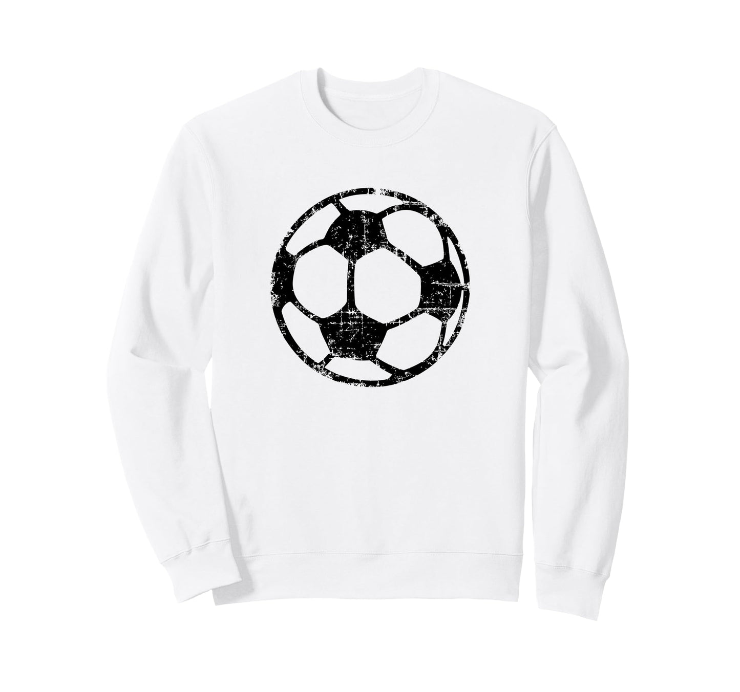 Soccer Ball Black Fans Players Sweatshirt - Minimalist Print for Adults - T-Shirt, Sweatshirt, Hoodie