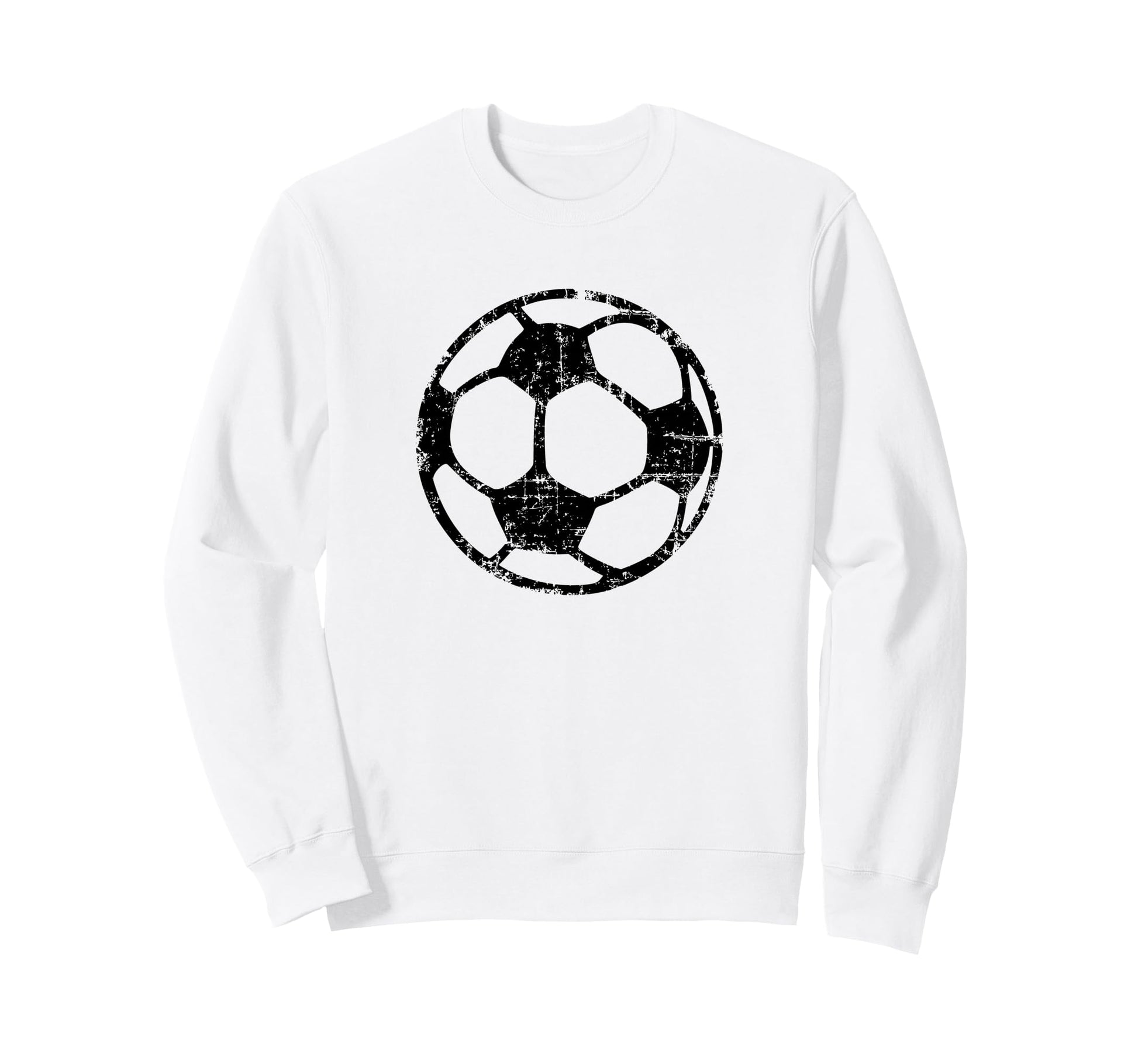 Soccer Ball Black Fans Players Sweatshirt - Minimalist Print for Adults - T-Shirt, Sweatshirt, Hoodie