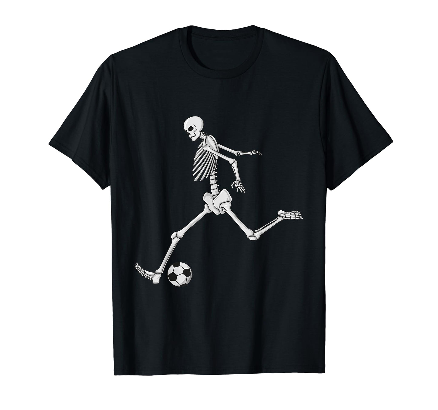 Funny Skeleton Soccer Player Halloween T-Shirt - Aesthetic Graphic Unisex - T-Shirt, Sweatshirt, Hoodie