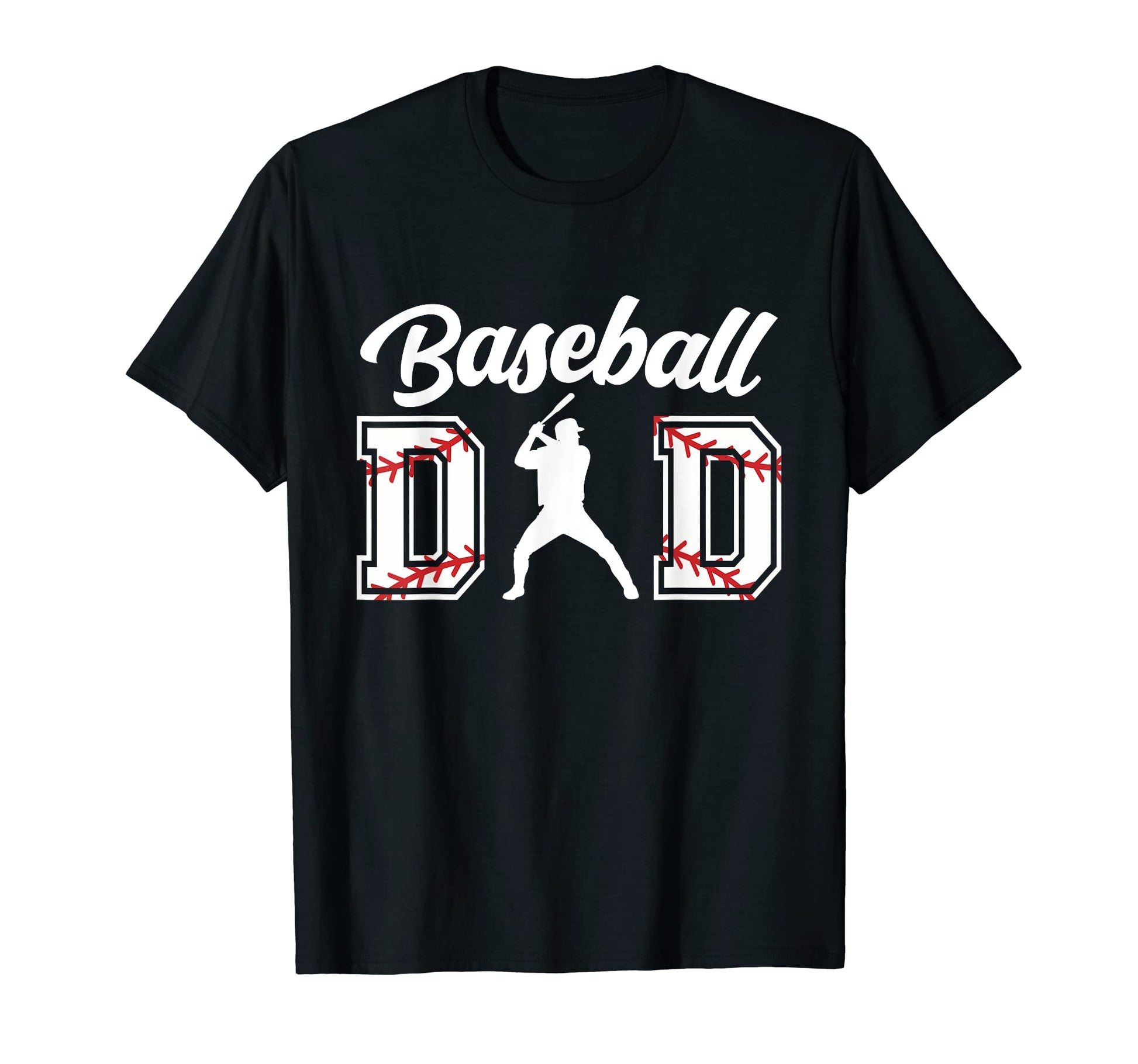 Mens Baseball Dad Fathers Day T-Shirt - Custom Art Print Men Women - T-Shirt, Sweatshirt, Hoodie
