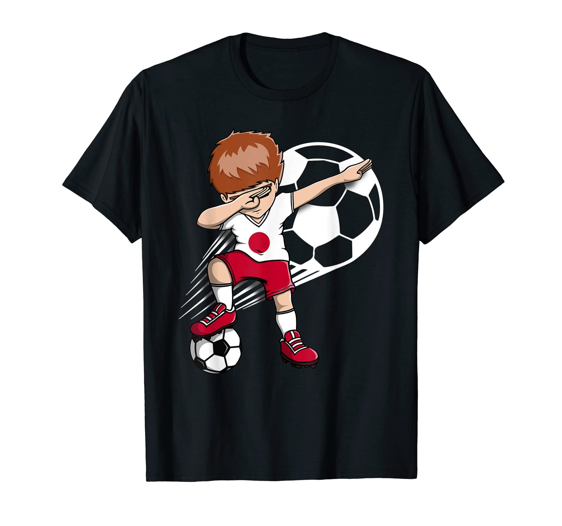 Dabbing Soccer Japan Jersey Japanese T-Shirt - Trendy Graphic for Adults - T-Shirt, Sweatshirt, Hoodie