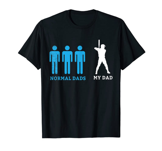 Baseball Player Normal People And Dad T-Shirt - Trendy Graphic for Adults - T-Shirt, Sweatshirt, Hoodie