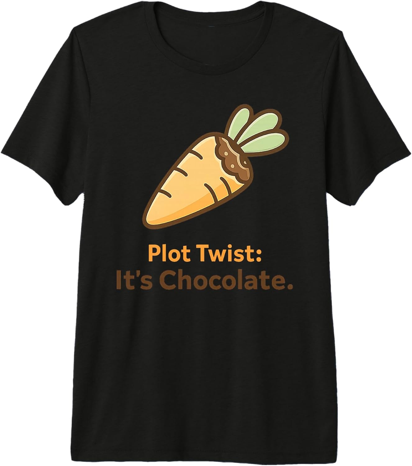 funny chocolate carrot easter design Unisex T-shirt, Sweatshirt, Hoodie, Long Sleeve Tee - T-Shirt, Sweatshirt, Hoodie