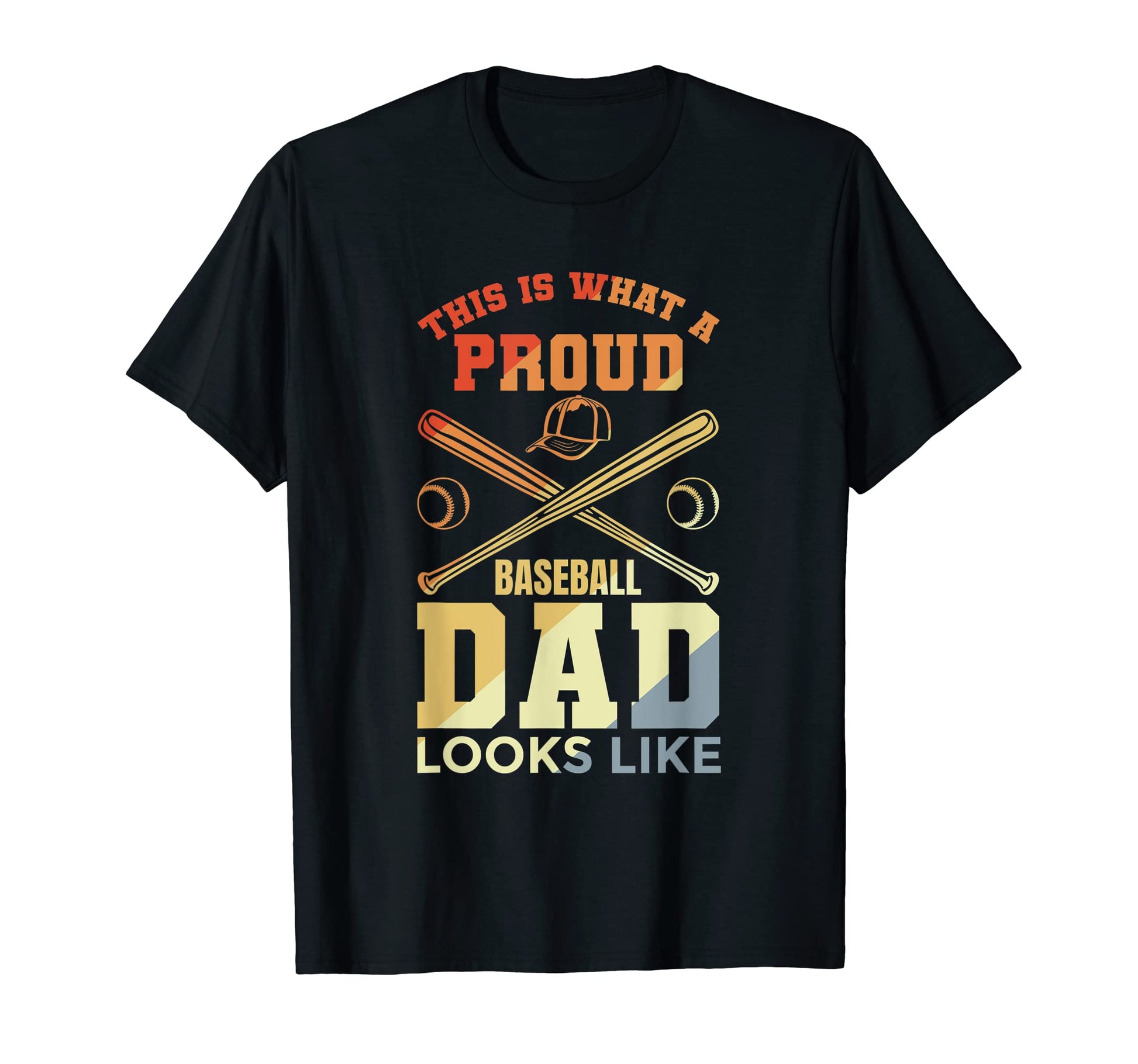 Mens Funny Baseball Dad Baseball T-Shirt - Casual Everyday Wear for Adults - T-Shirt, Sweatshirt, Hoodie