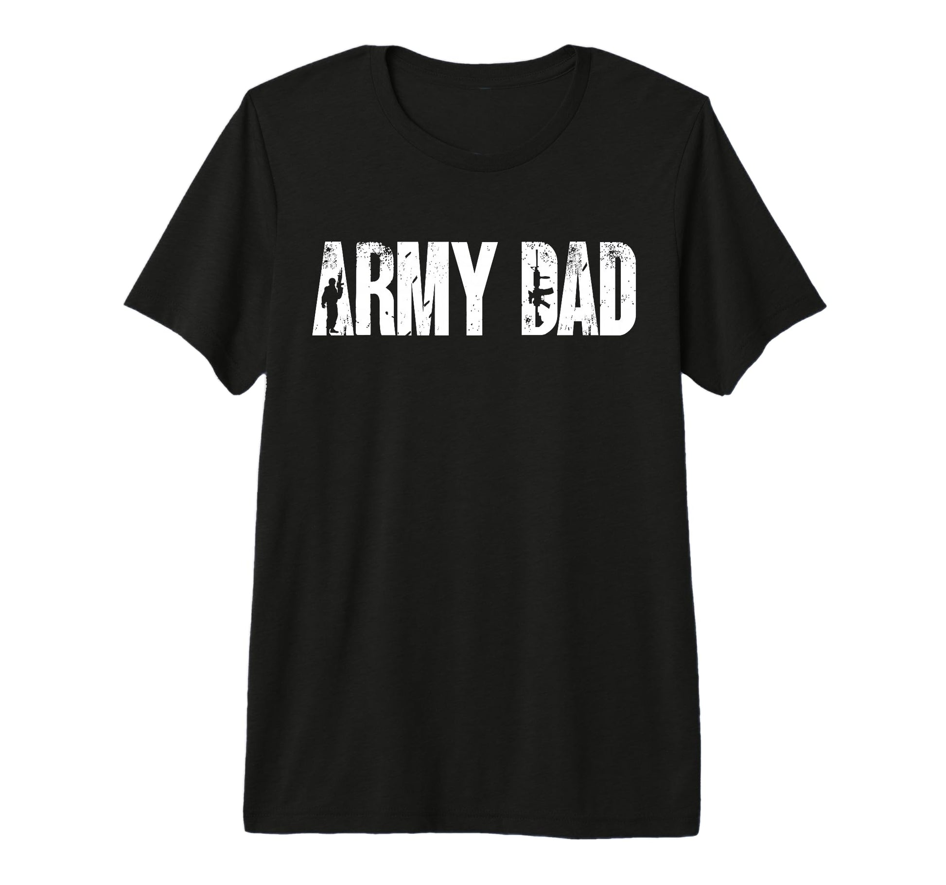 Army Dad Military Typography Tri T-Shirt - Minimalist Print for Adults - T-Shirt, Sweatshirt, Hoodie
