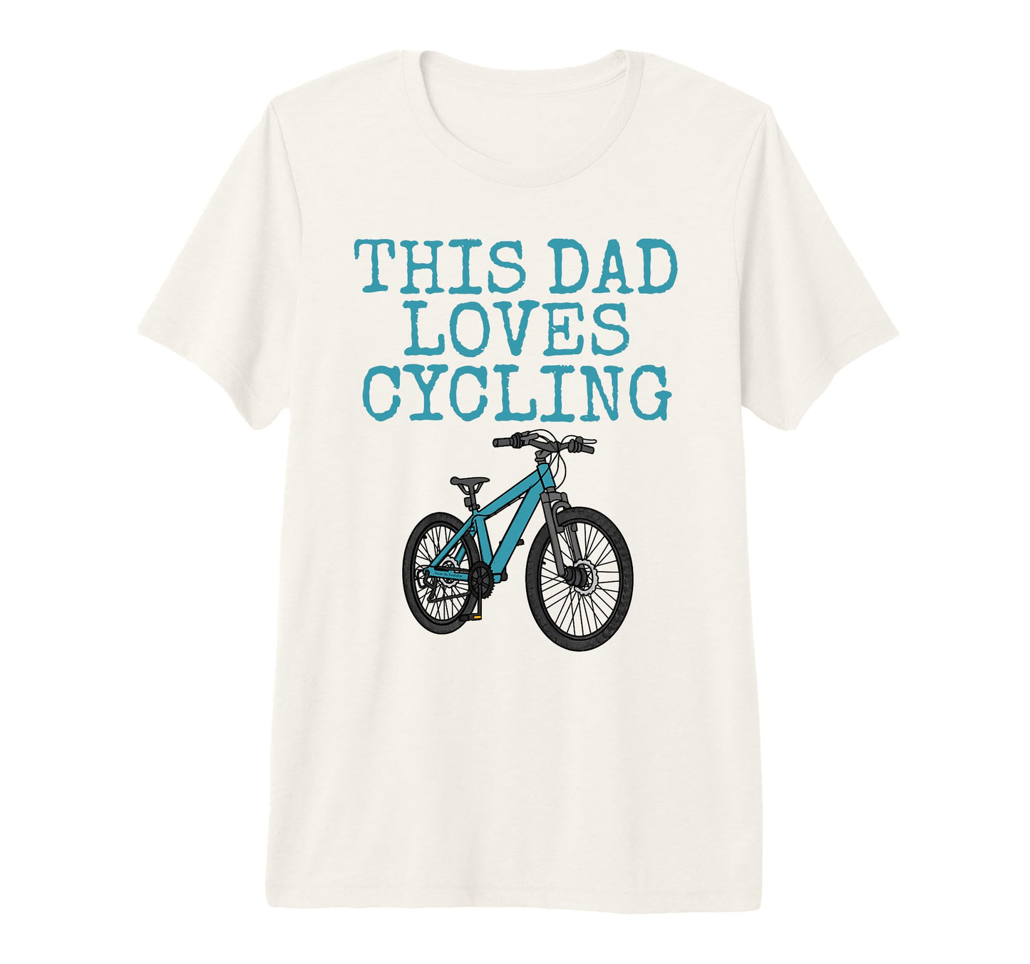 Mens This Dad Loves Cycling Fathers Day T-Shirt - Unique Graphic Unisex - T-Shirt, Sweatshirt, Hoodie