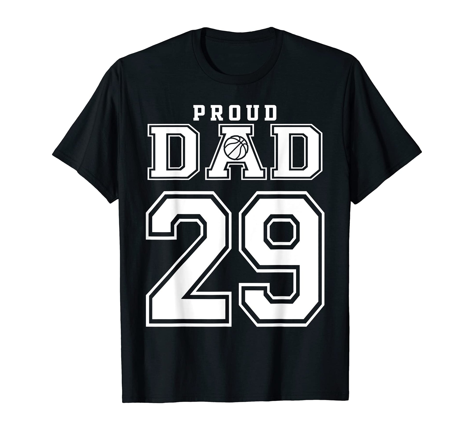 Number 29 Custom Proud Basketball T-Shirt - Custom Art Print for Adults - T-Shirt, Sweatshirt, Hoodie