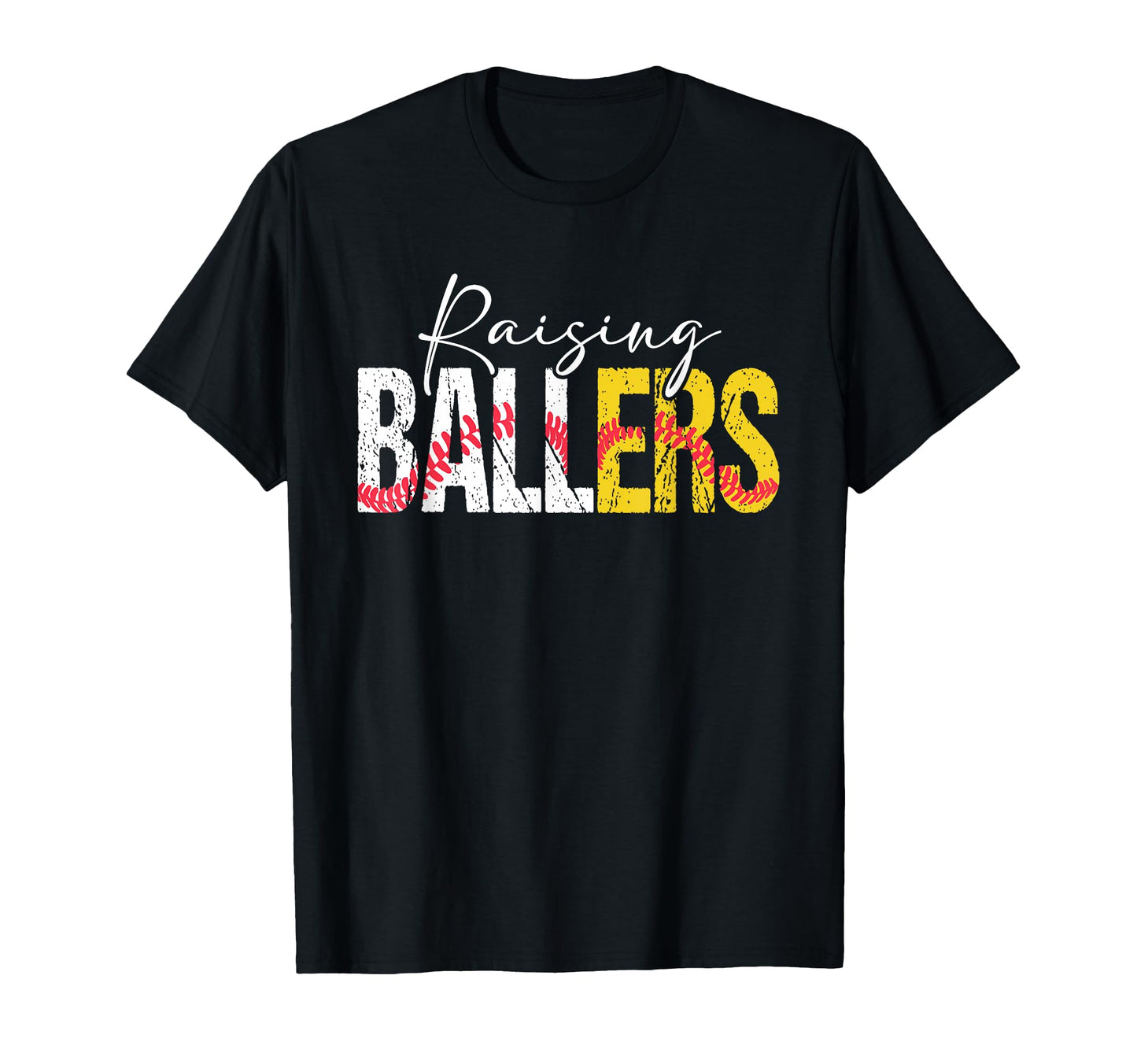 Busy Raising Ballers Baseball Softball T-Shirt - Unique Graphic Men Women - T-Shirt, Sweatshirt, Hoodie