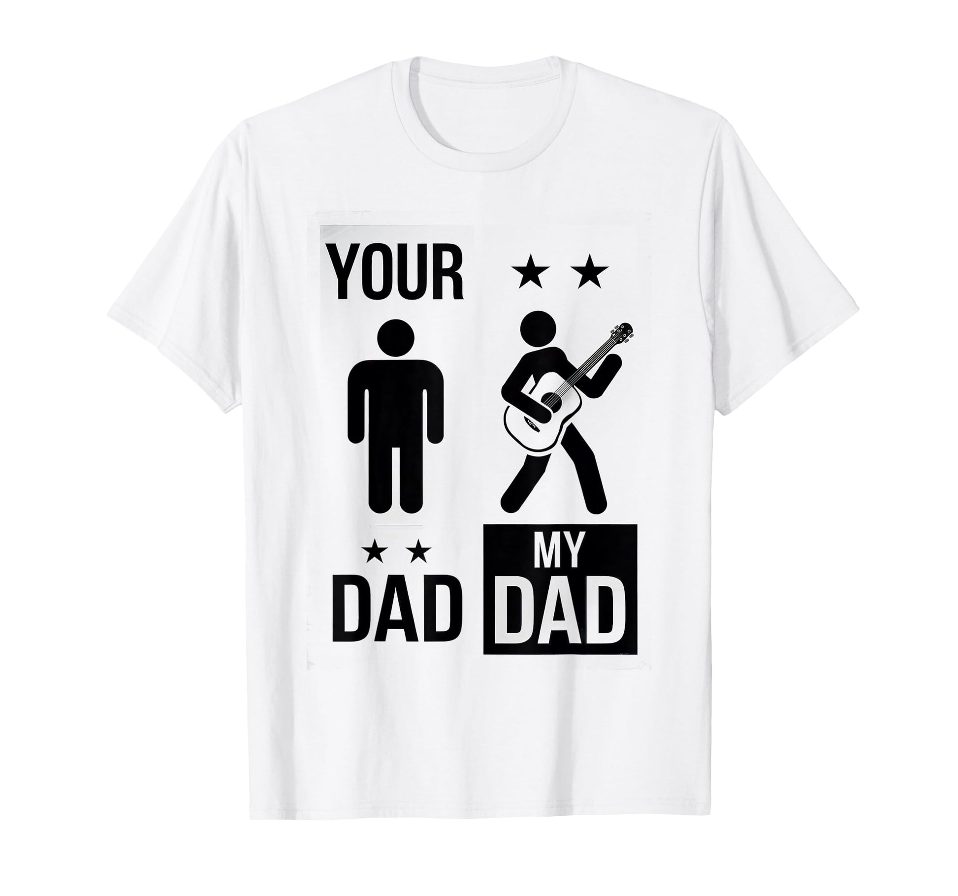 Dad Rocks Guitar Proud Dad Fathers Day T-Shirt - Trendy Graphic Unisex - T-Shirt, Sweatshirt, Hoodie